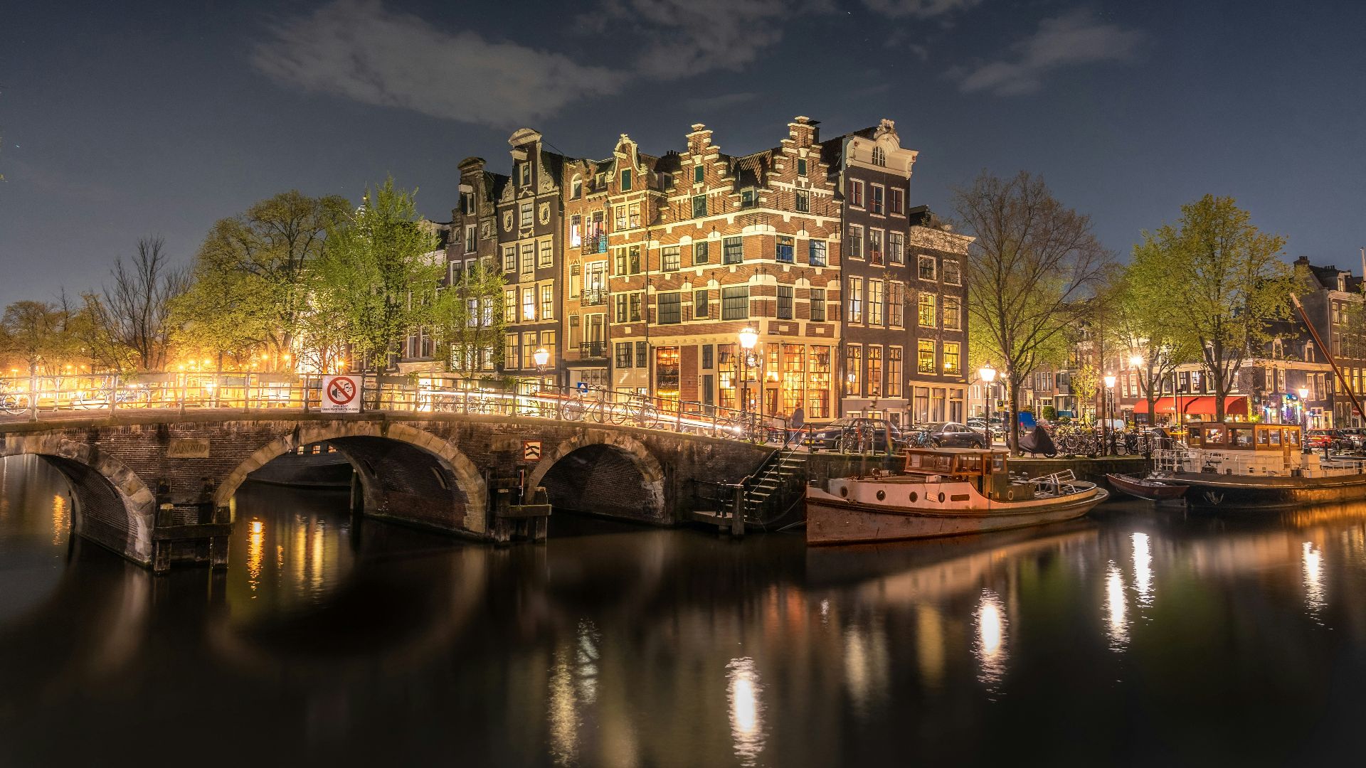 yellow lighted house
