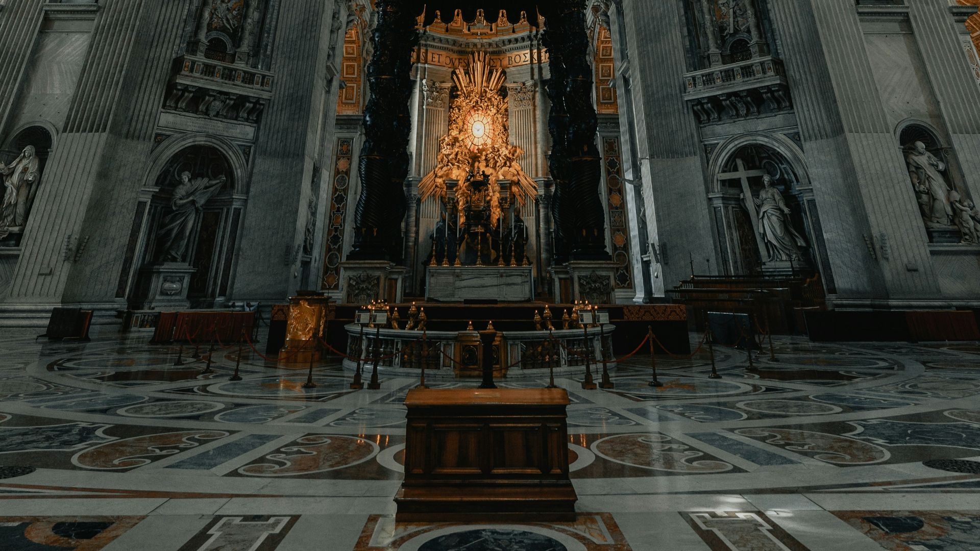 interior of dome building