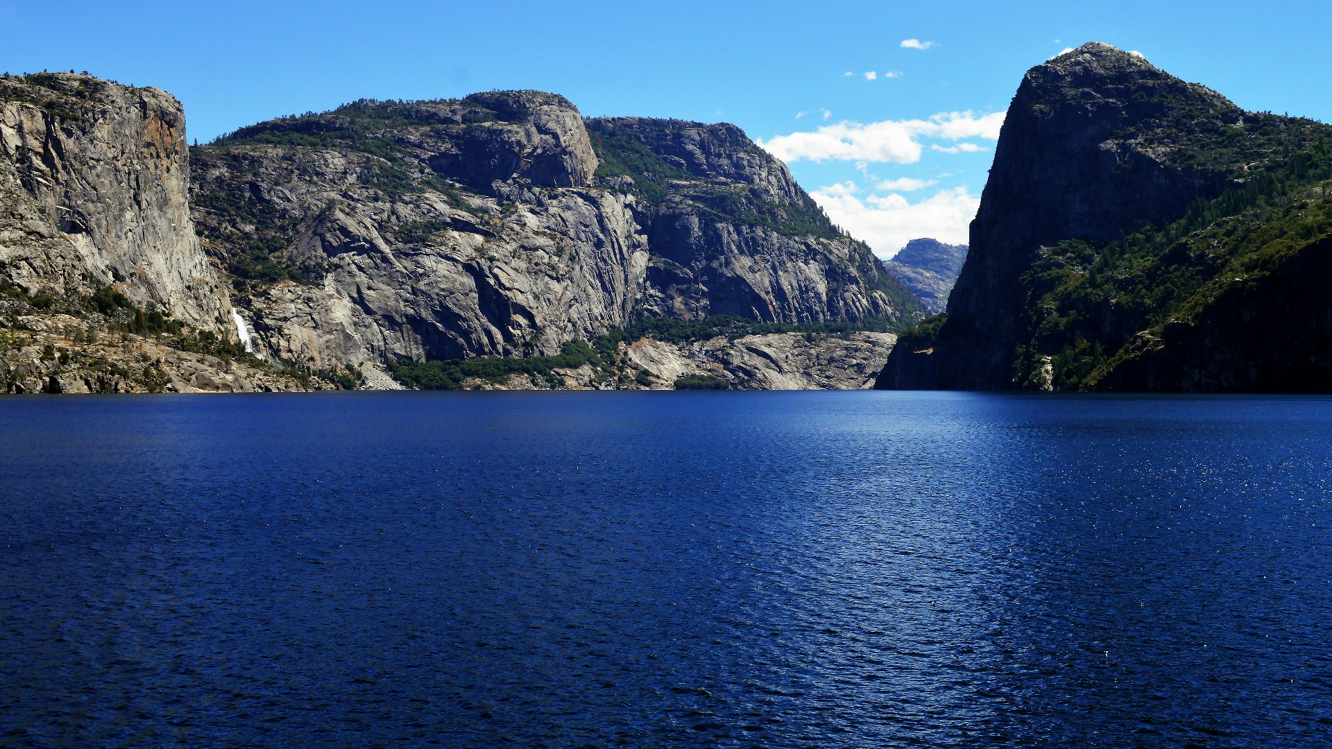 a large body of water surrounded by mountains