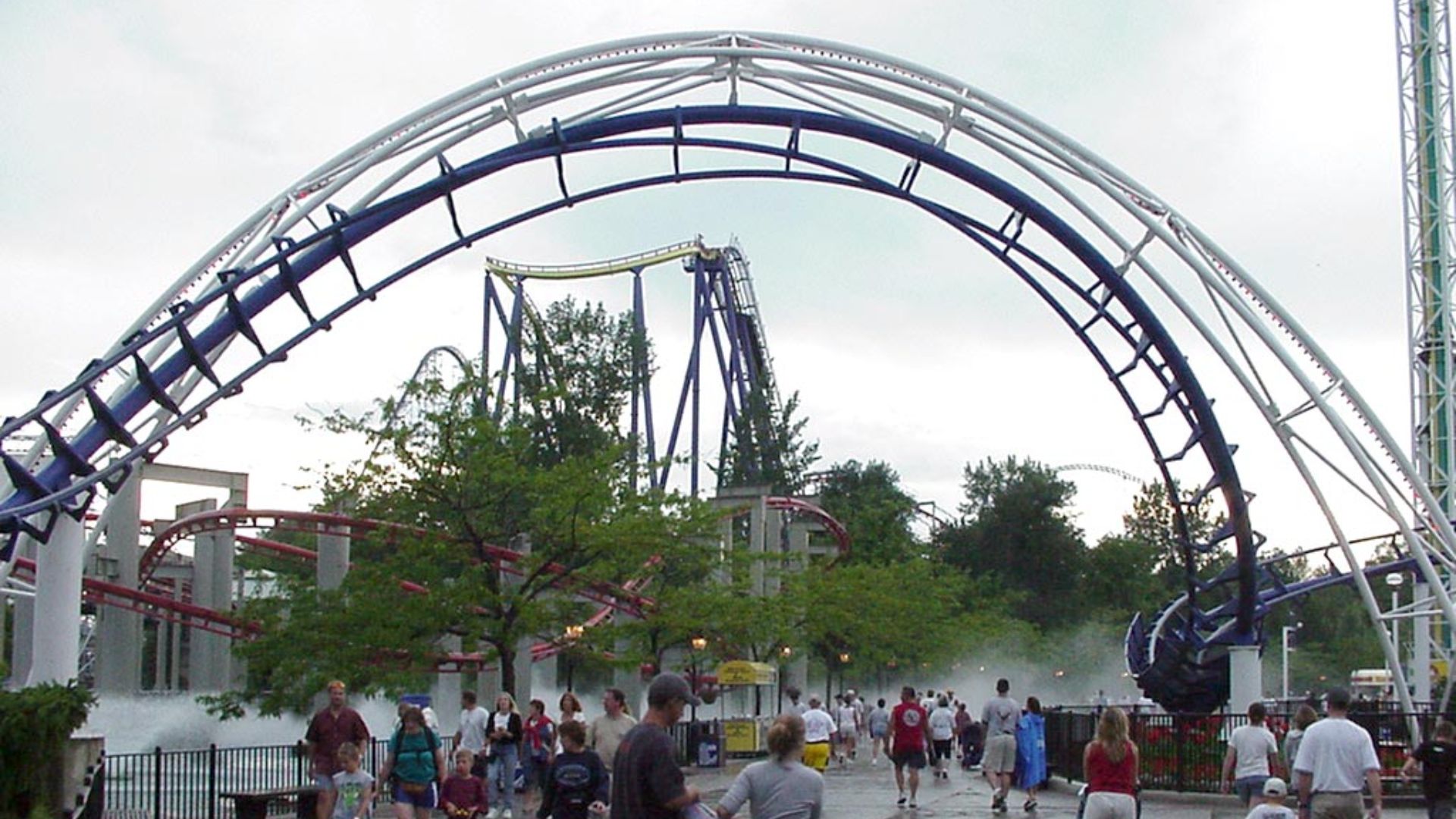 File:Cedar Point coasters inside the park.jpg