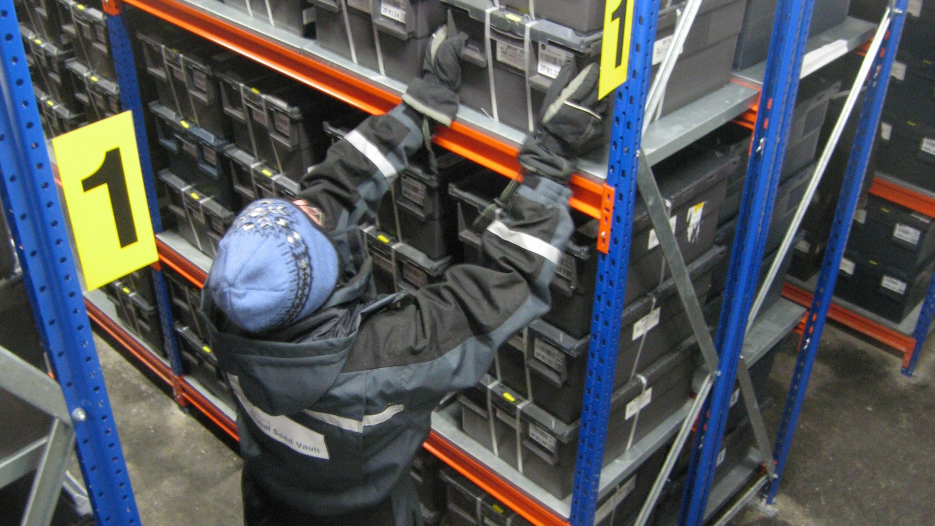 File:Storage containers in Svalbard Global Seed Vault 01.jpg