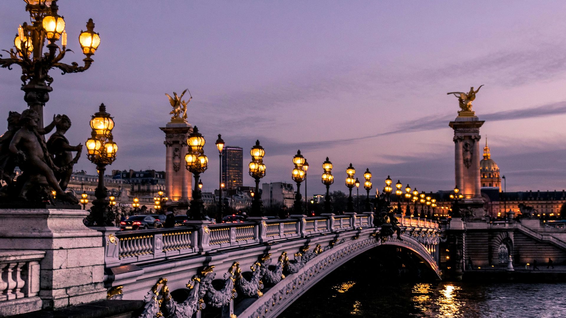 bridge during night time