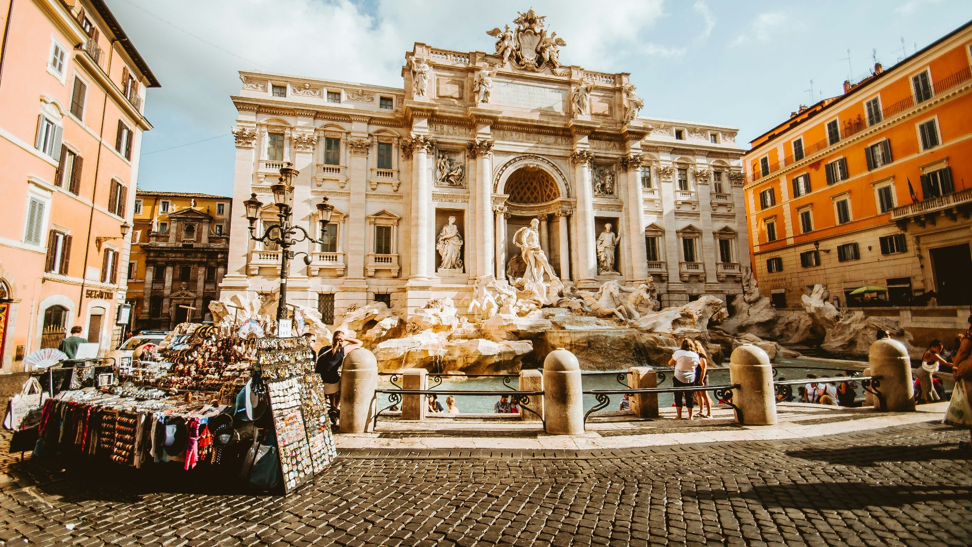 man standing in front of statue