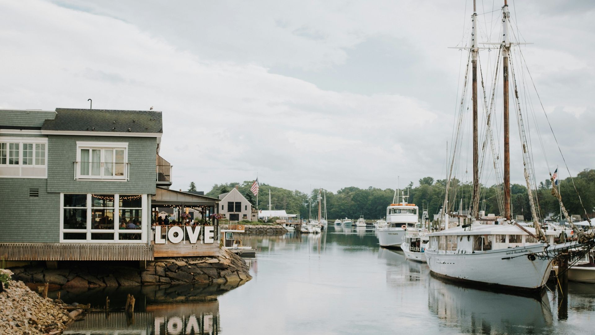 a boat docked at a pier
