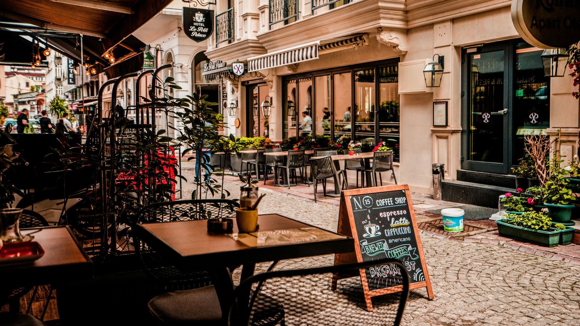 square brown wooden table