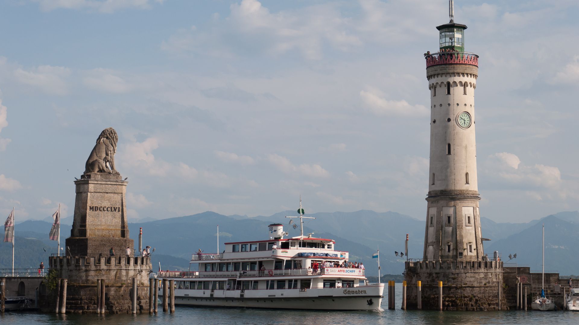 File:Lindau Harbor Lake Constance MS Schwaben 01.jpg