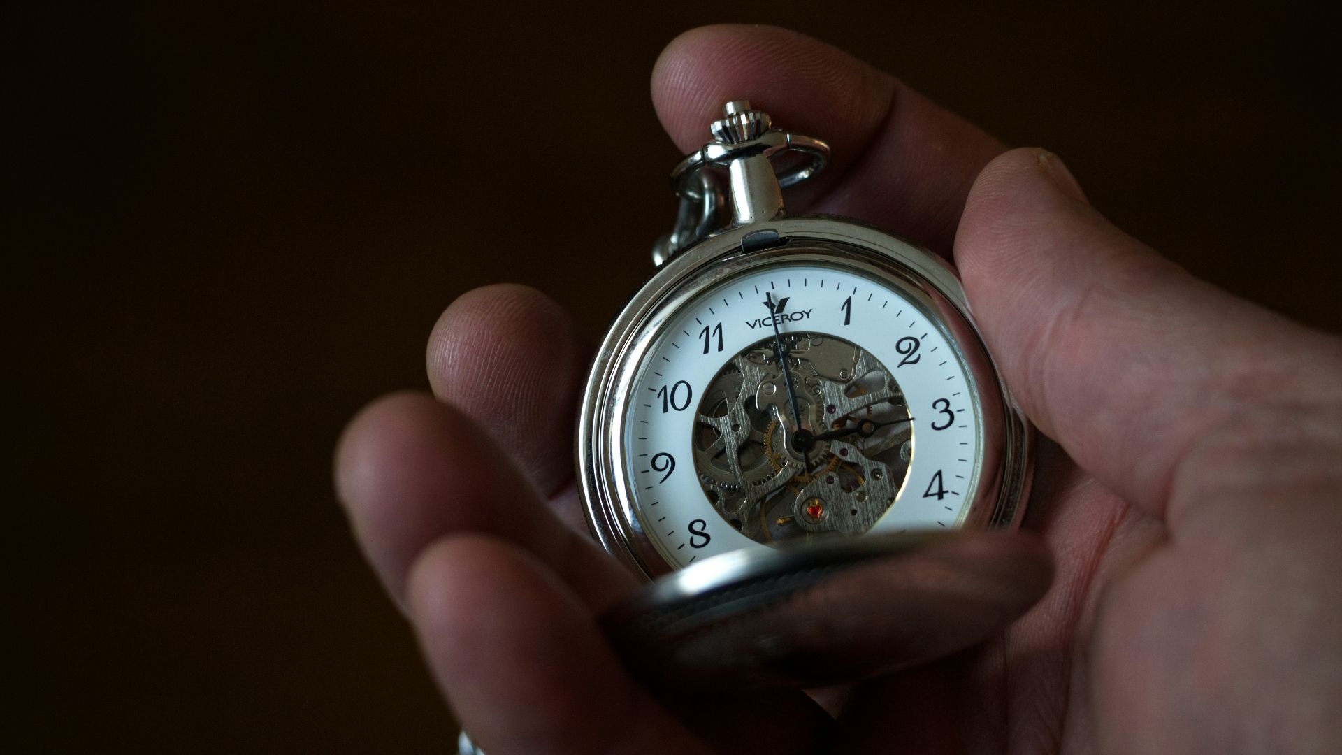 silver and white chronograph watch