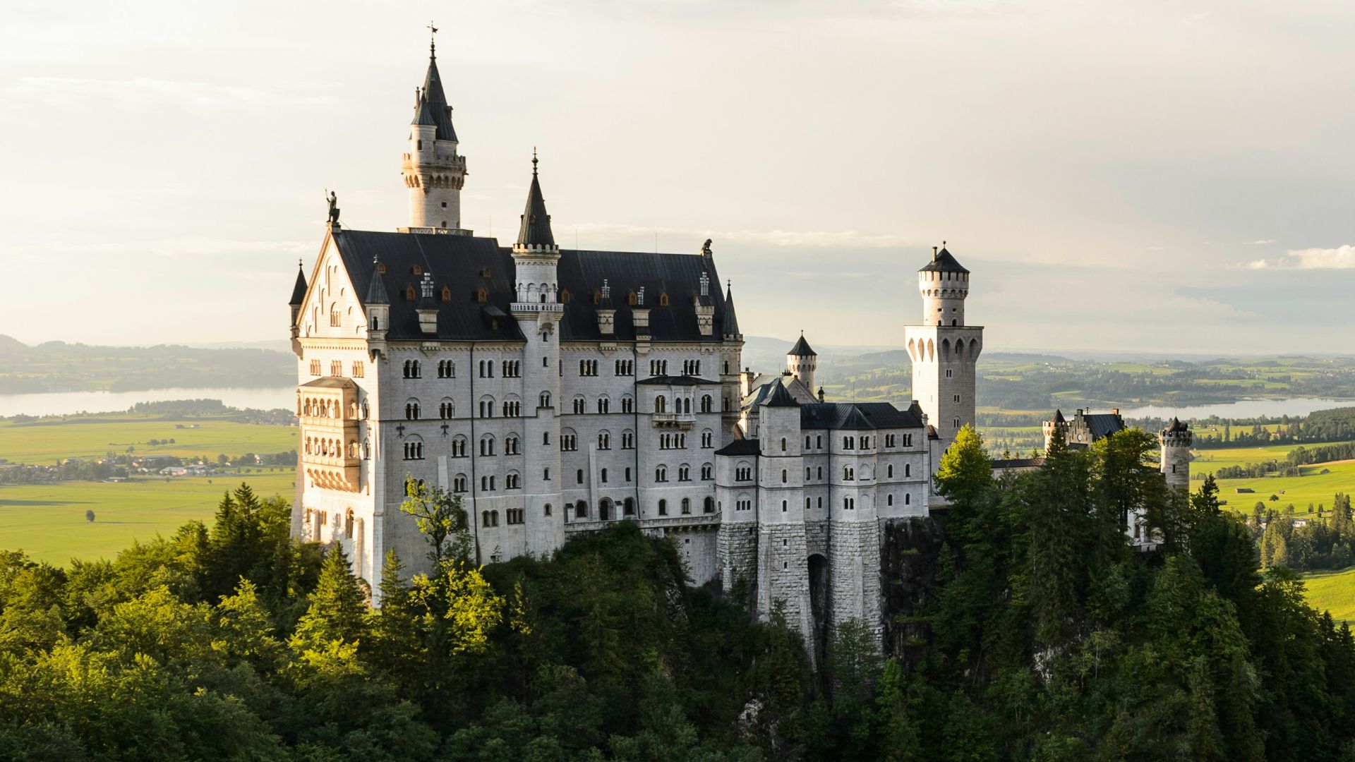 white and black castle