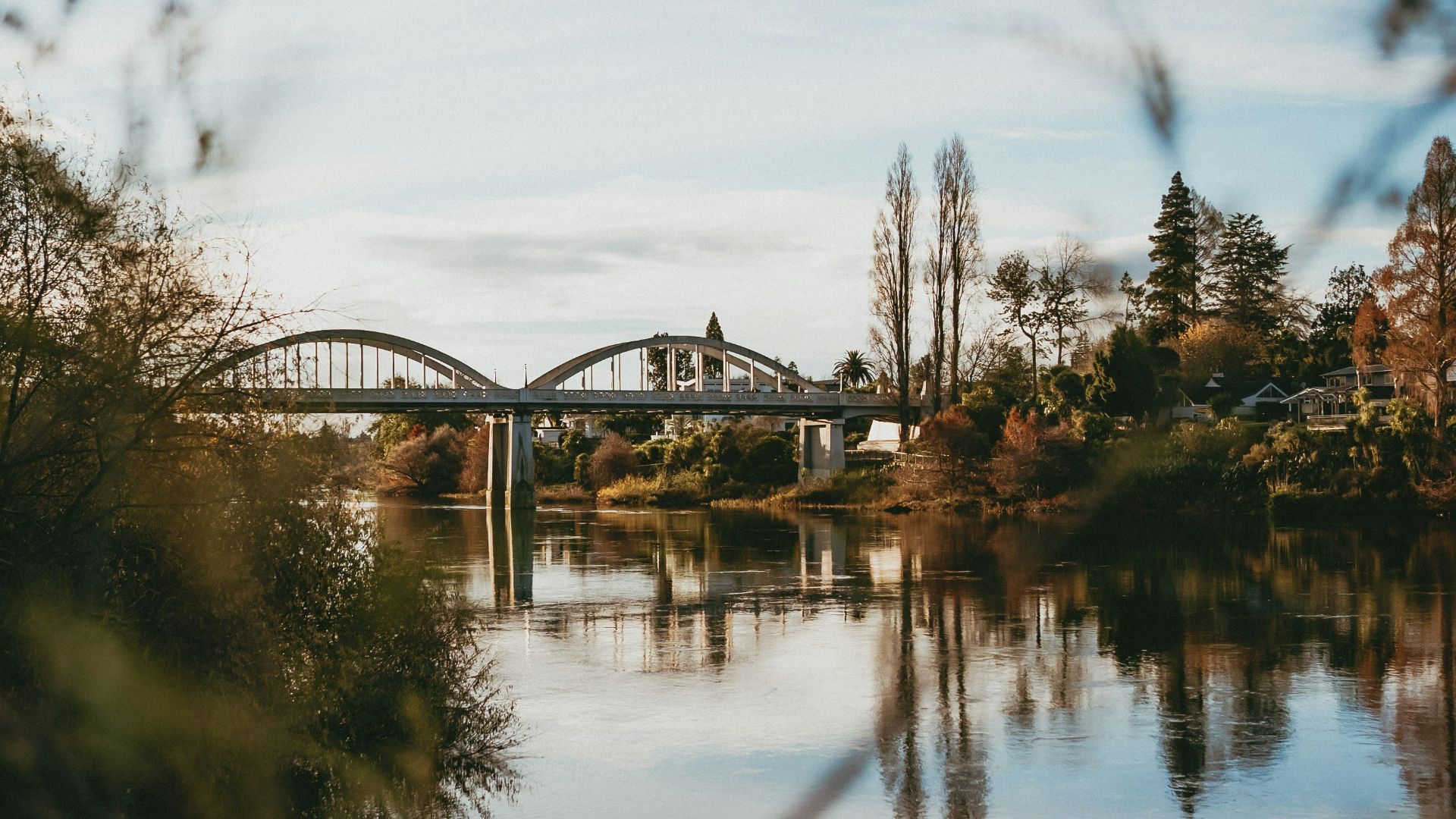 A view of a bridge over a body of water