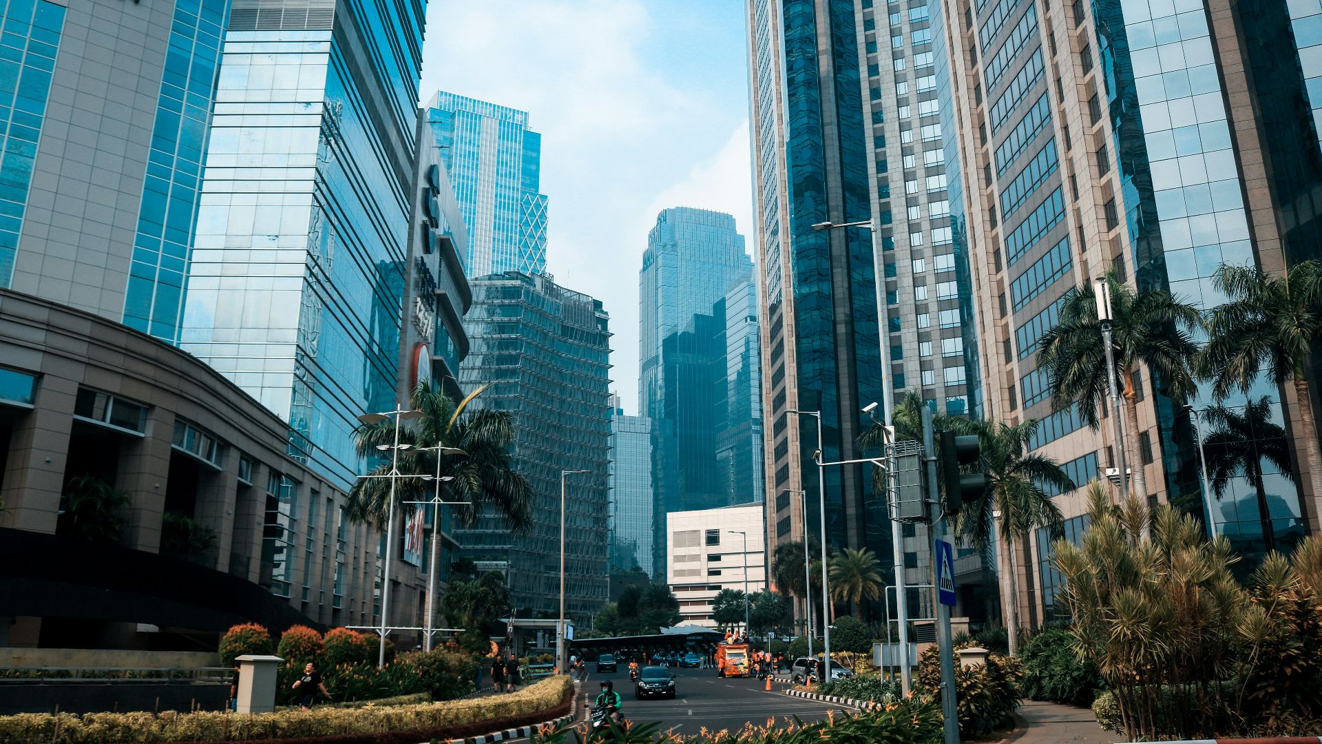 glass high-rise buildings during daytime