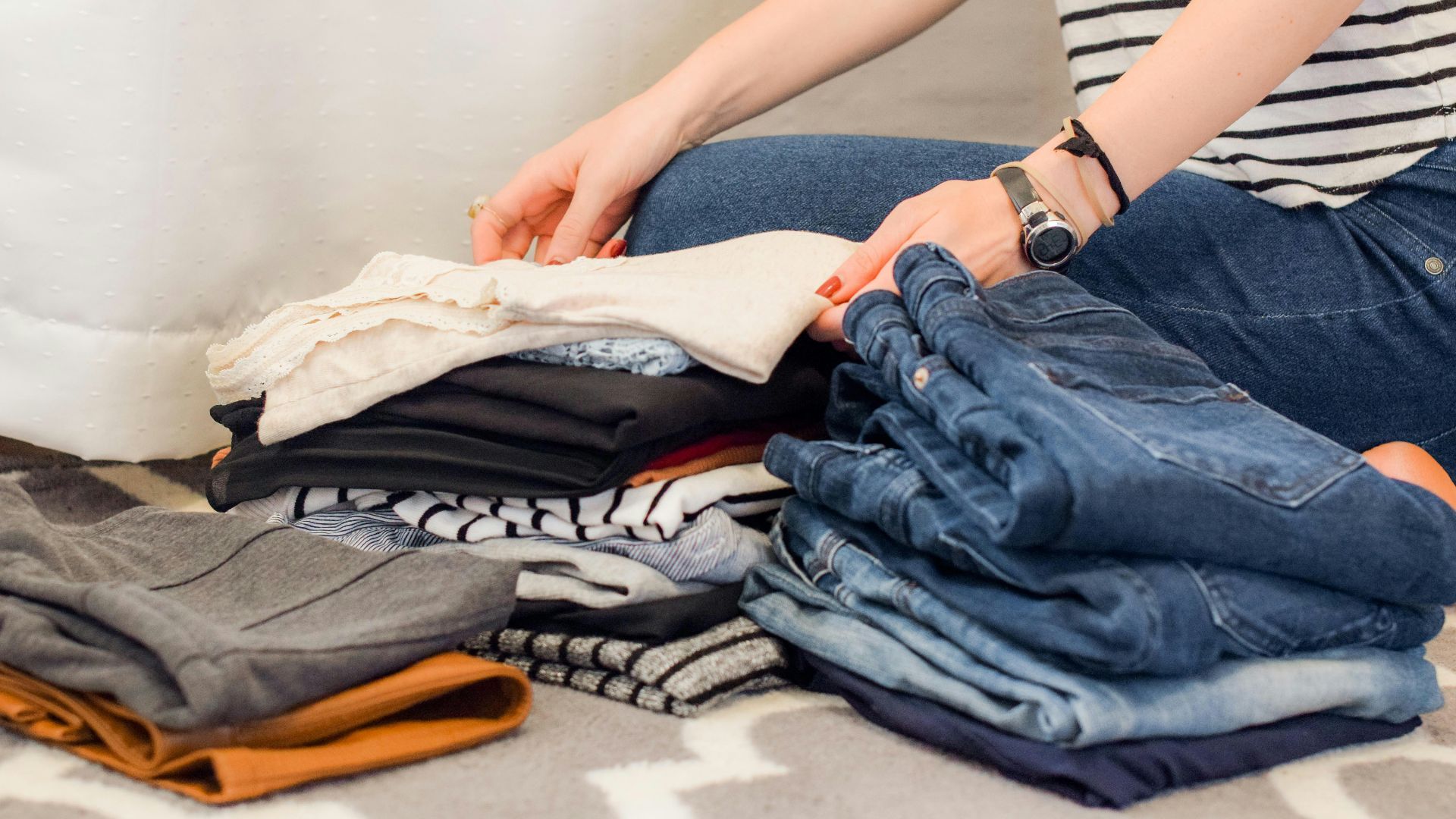 assorted-color apparels