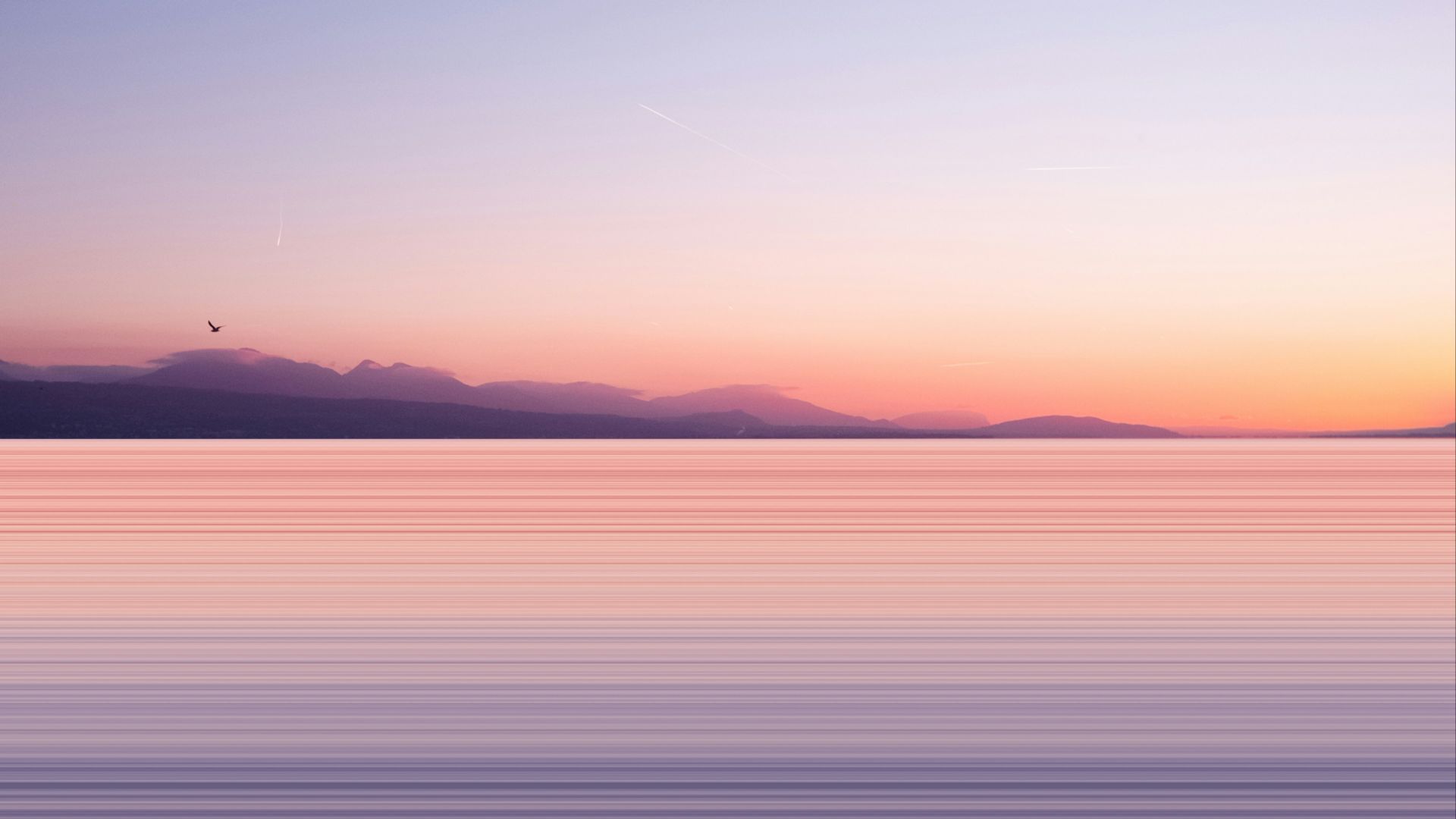 silhouette of mountain during sunset