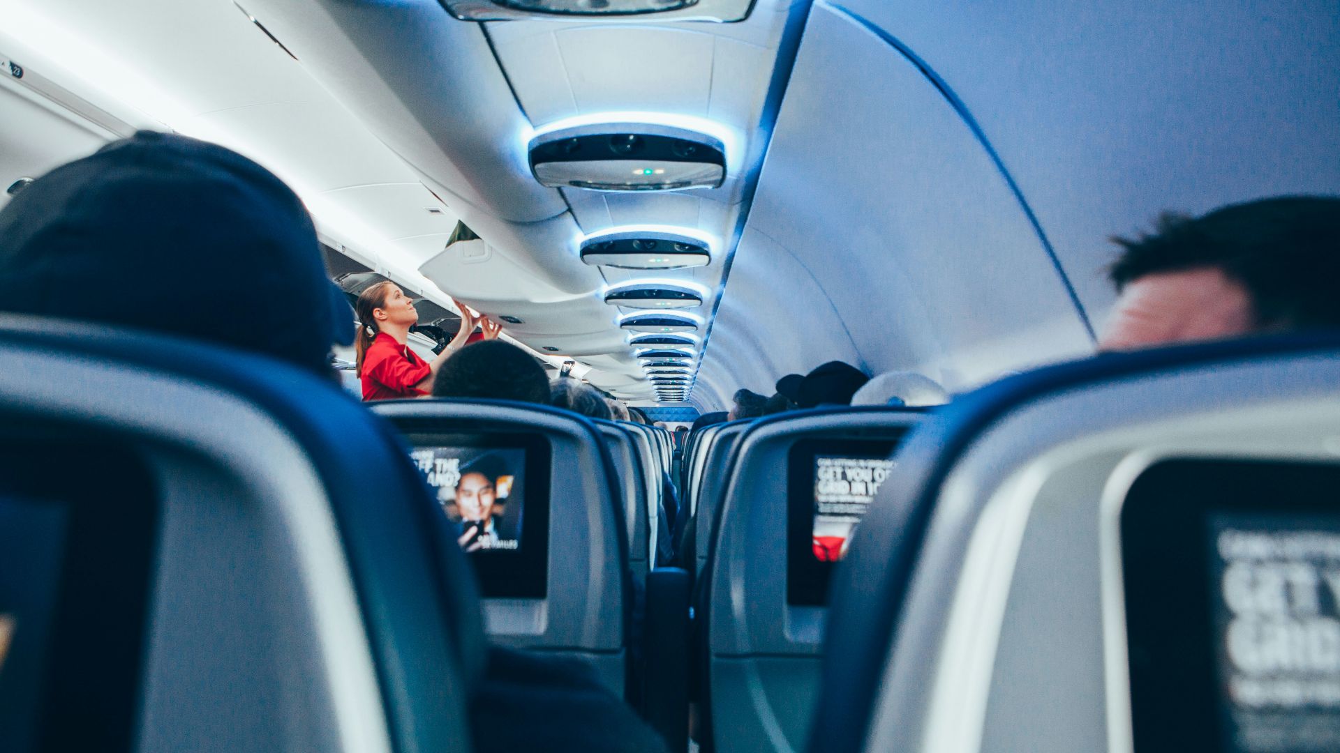 photo of plane interior