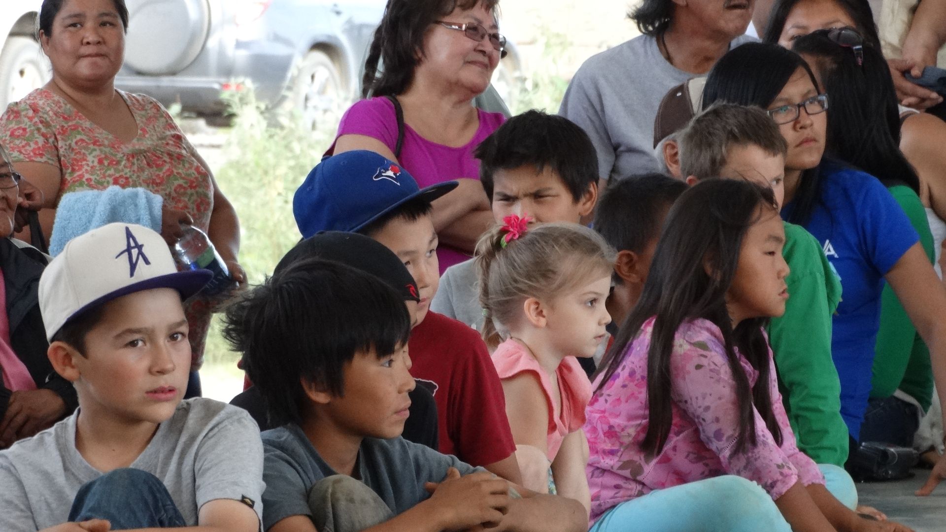 File:Spectators at Jig Contest - Midway Lake Music Festival - Near Fort McPherson - Northwest Territories - Canada.jpg