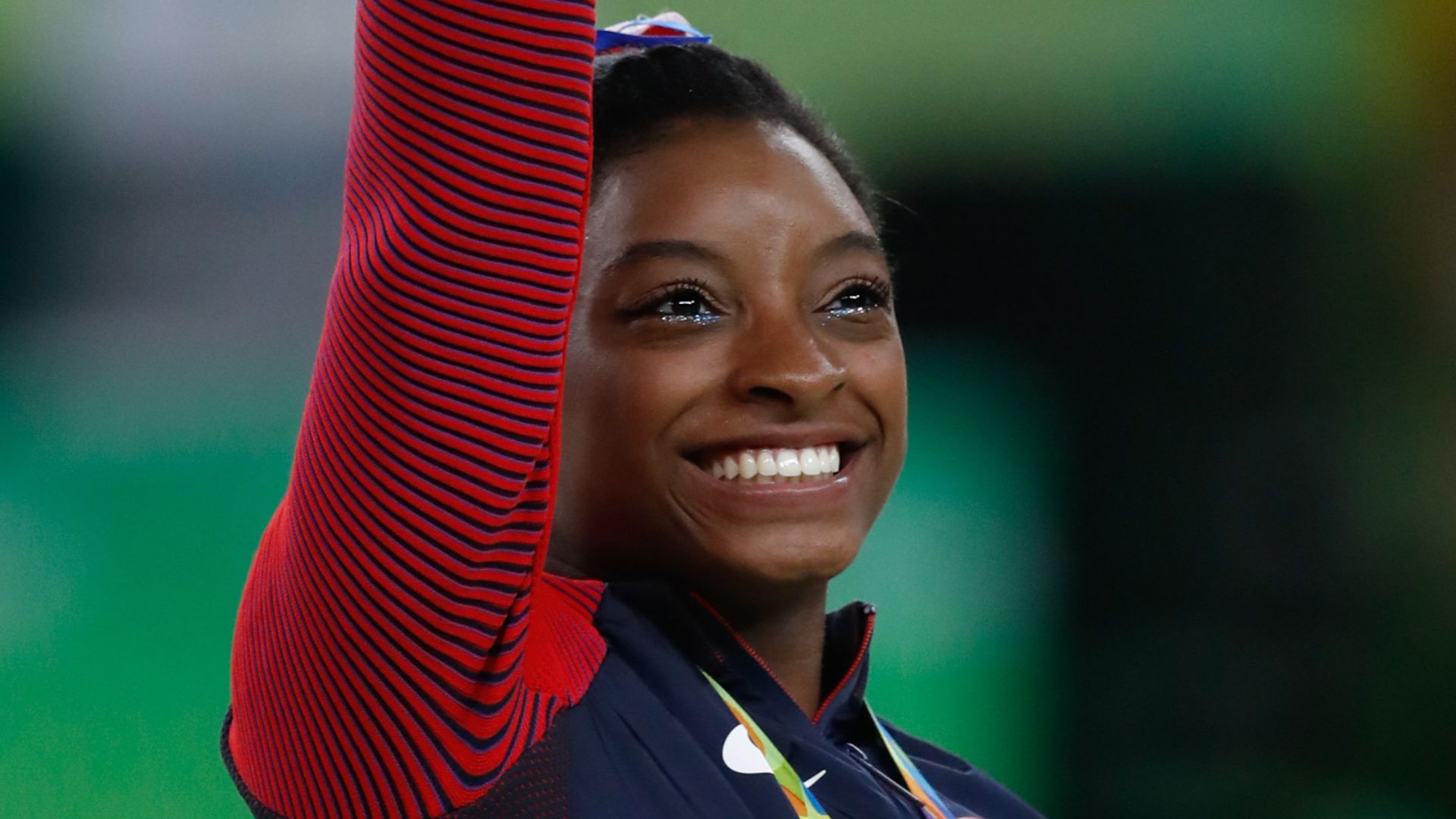 File:Simone Biles at the 2016 Olympics all-around gold medal podium (28262782114) cropped.jpg