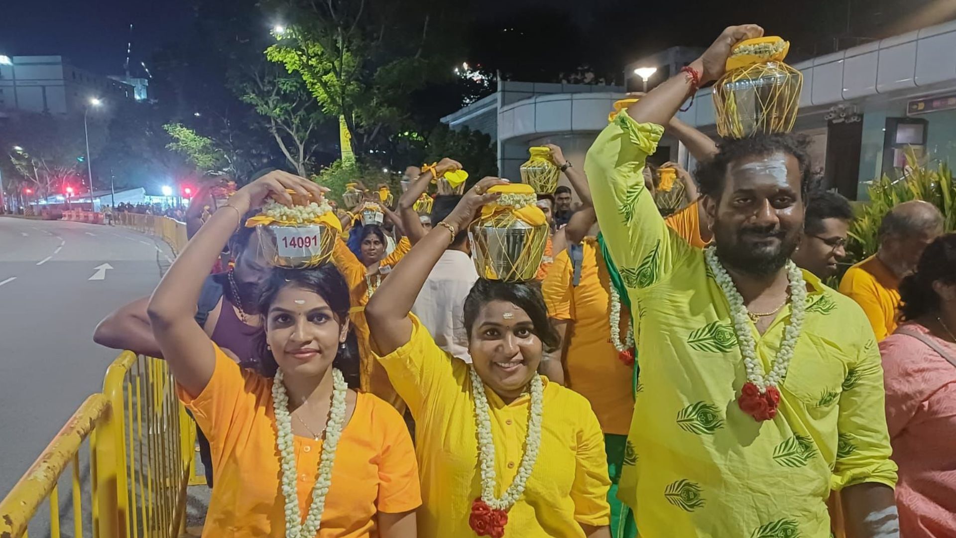 File:Thaipusam Singapore milk pots Tank Road.jpg