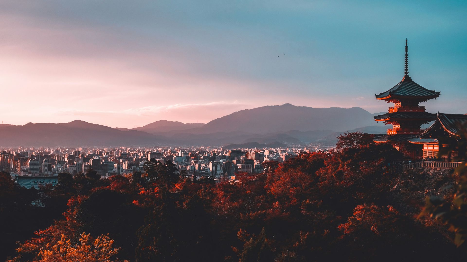 pagoda surrounded by trees