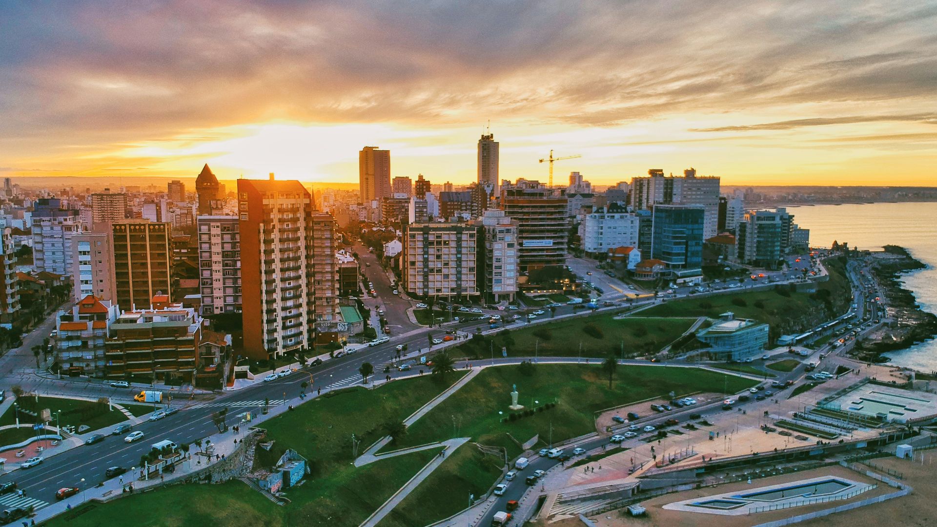aerial photography of high-rise building beside seashore during daytime