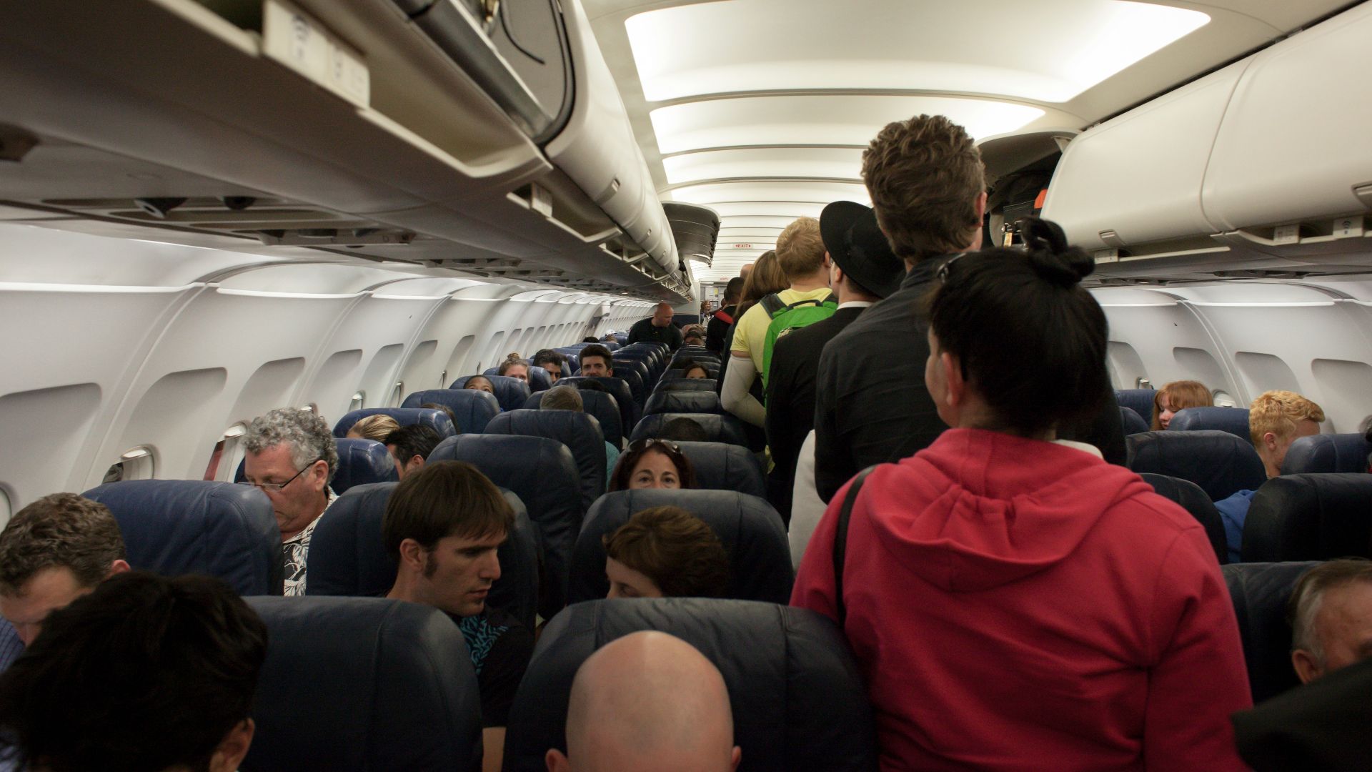 group of people in airliner