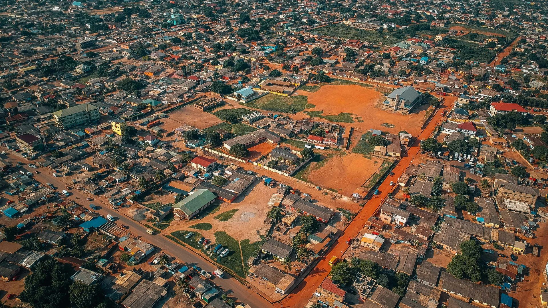 aerial-photography of city