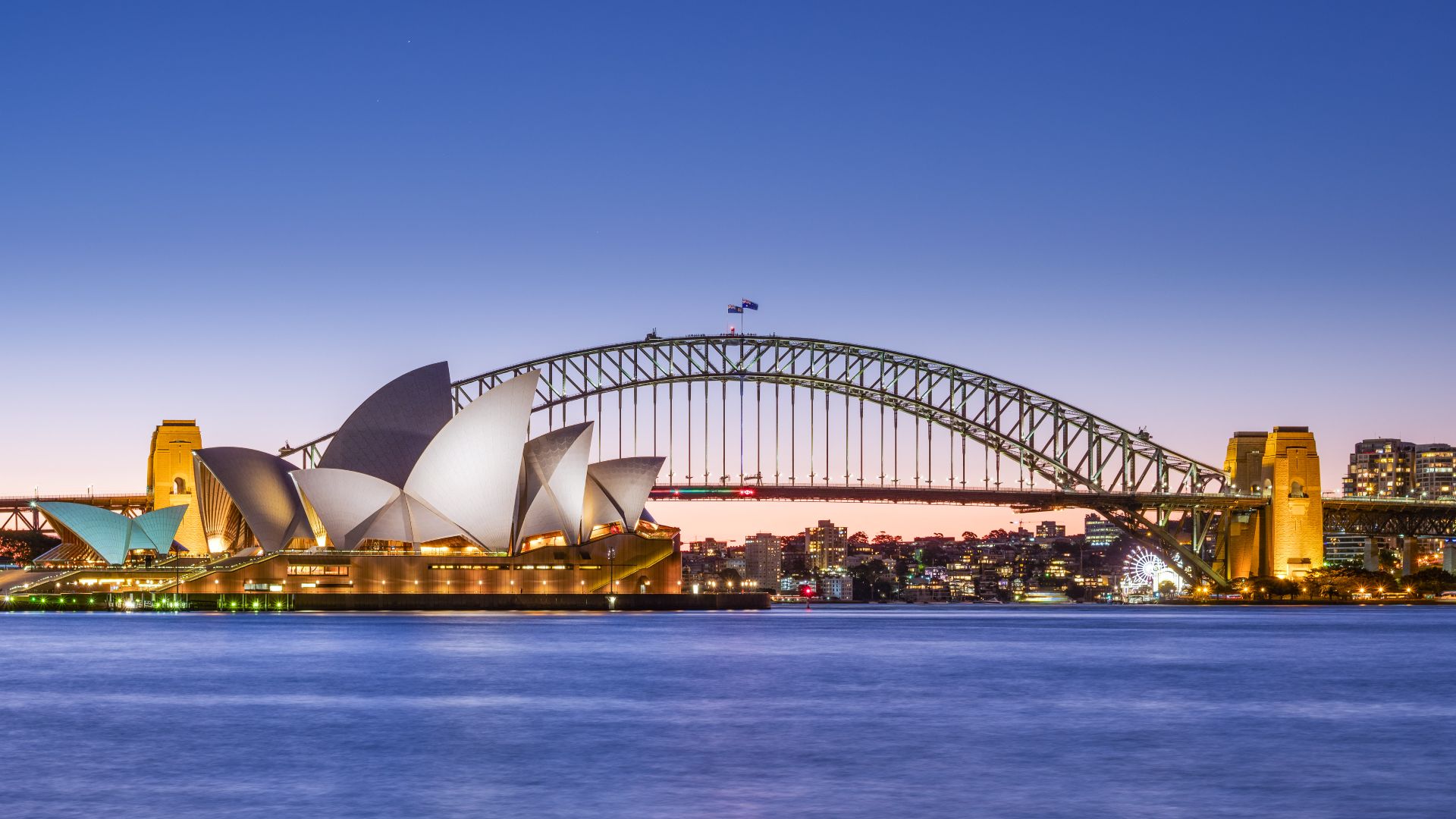 File:Sydney Opera House and Harbour Bridge Dusk (2) 2019-06-21.jpg