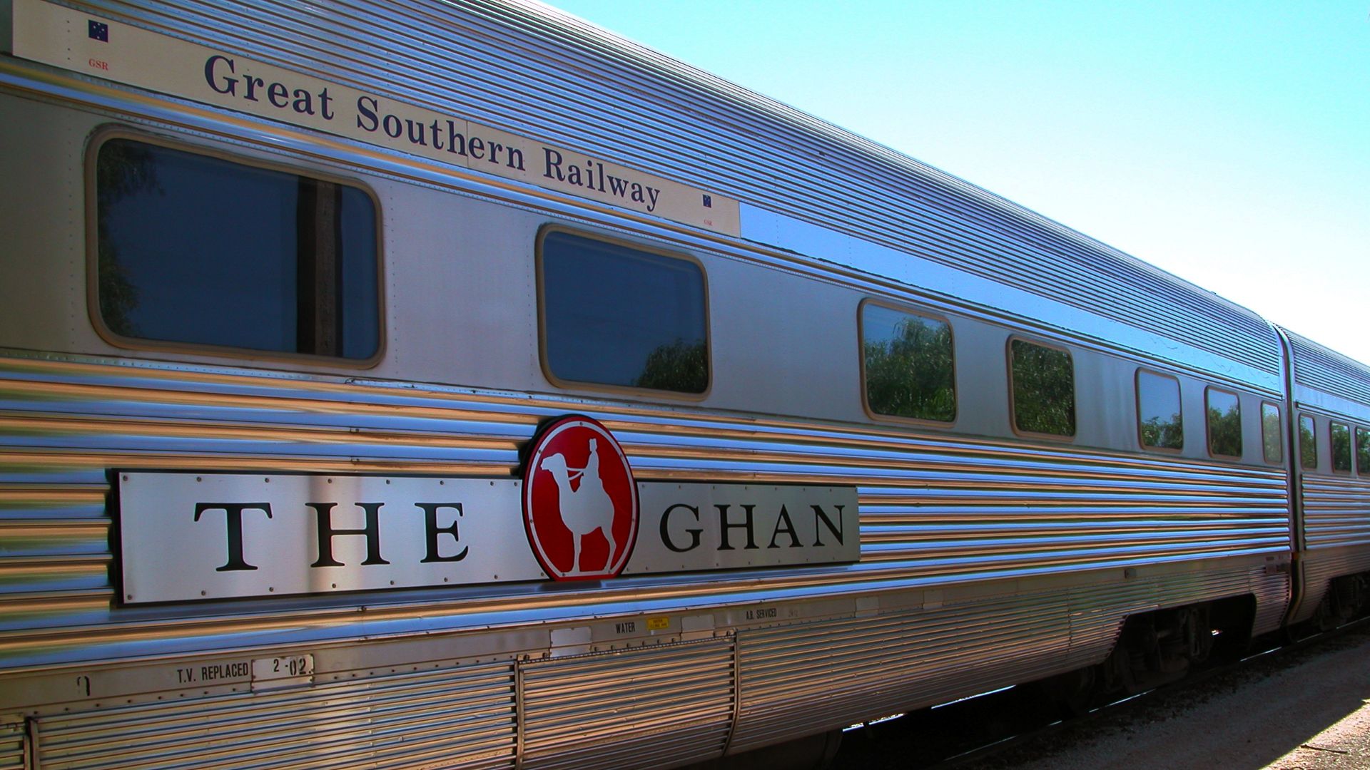 File:Side view of passenger car with livery of The Ghan train (Great Southern Railway).jpg