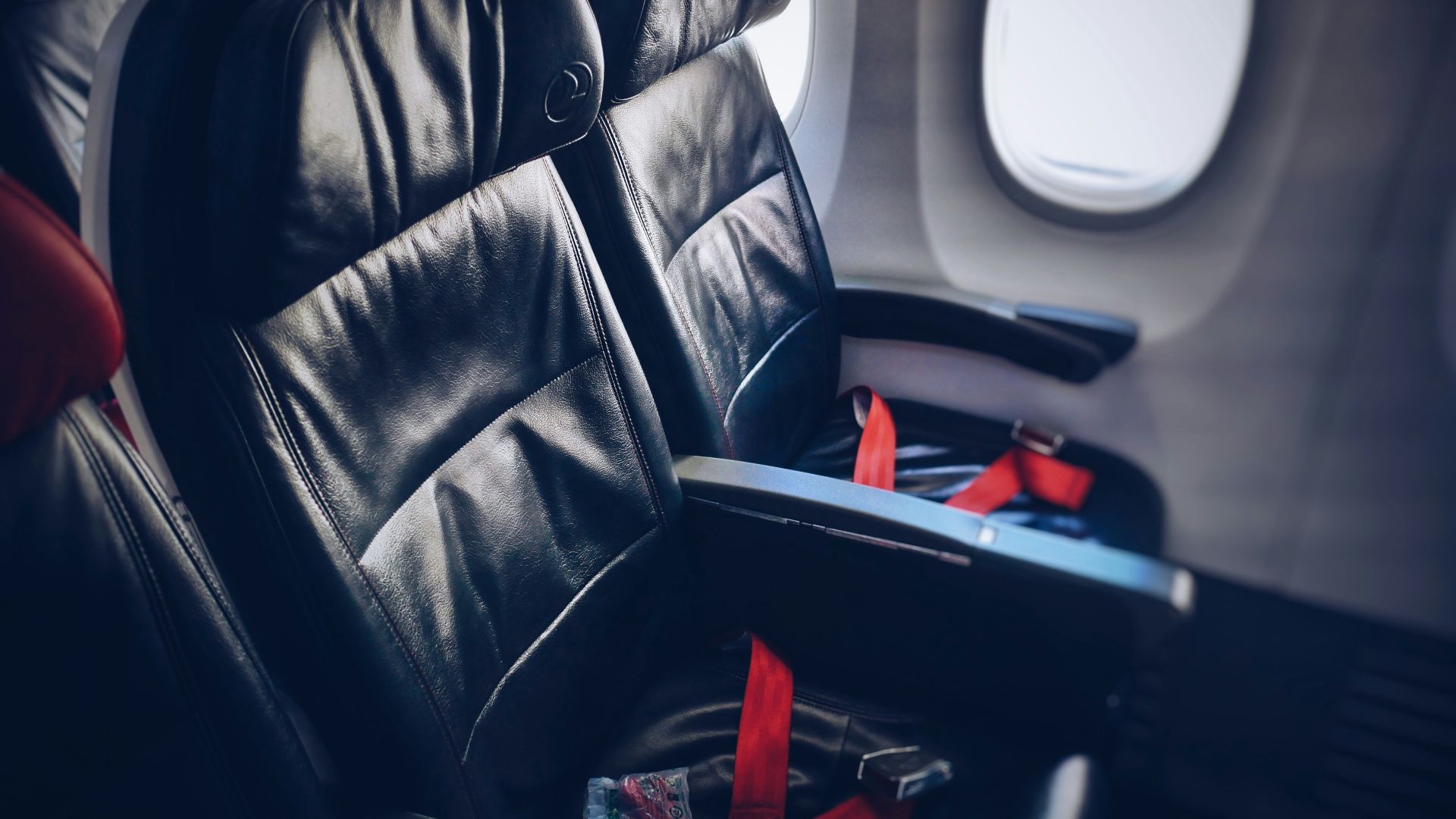 interior photography of airline seats