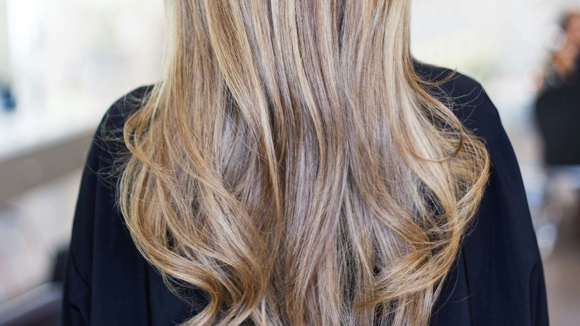 person wearing black top