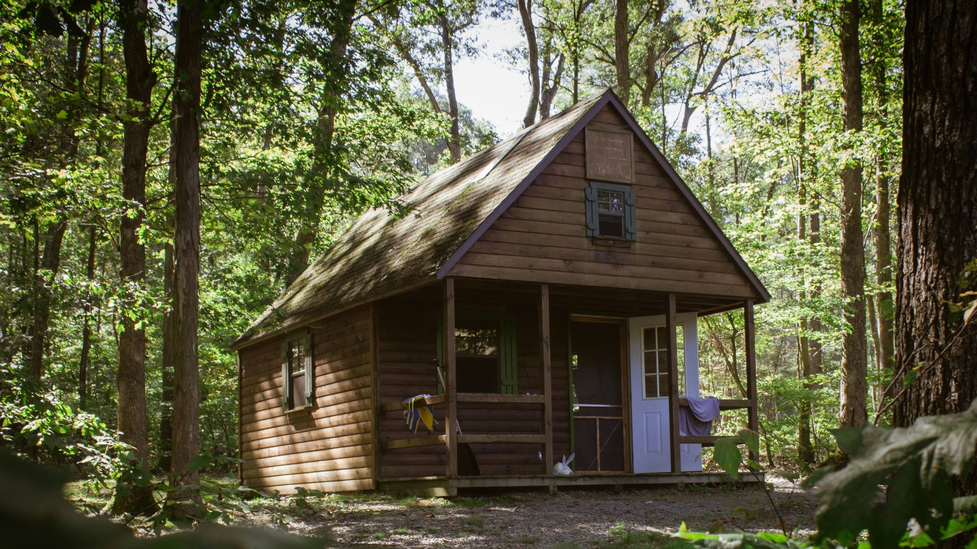 brown wooden house near trees during daytime