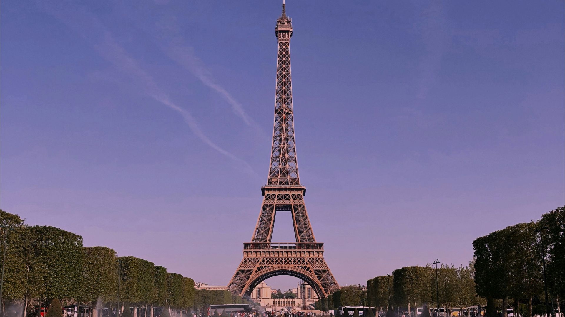 the eiffel tower is reflected in the water