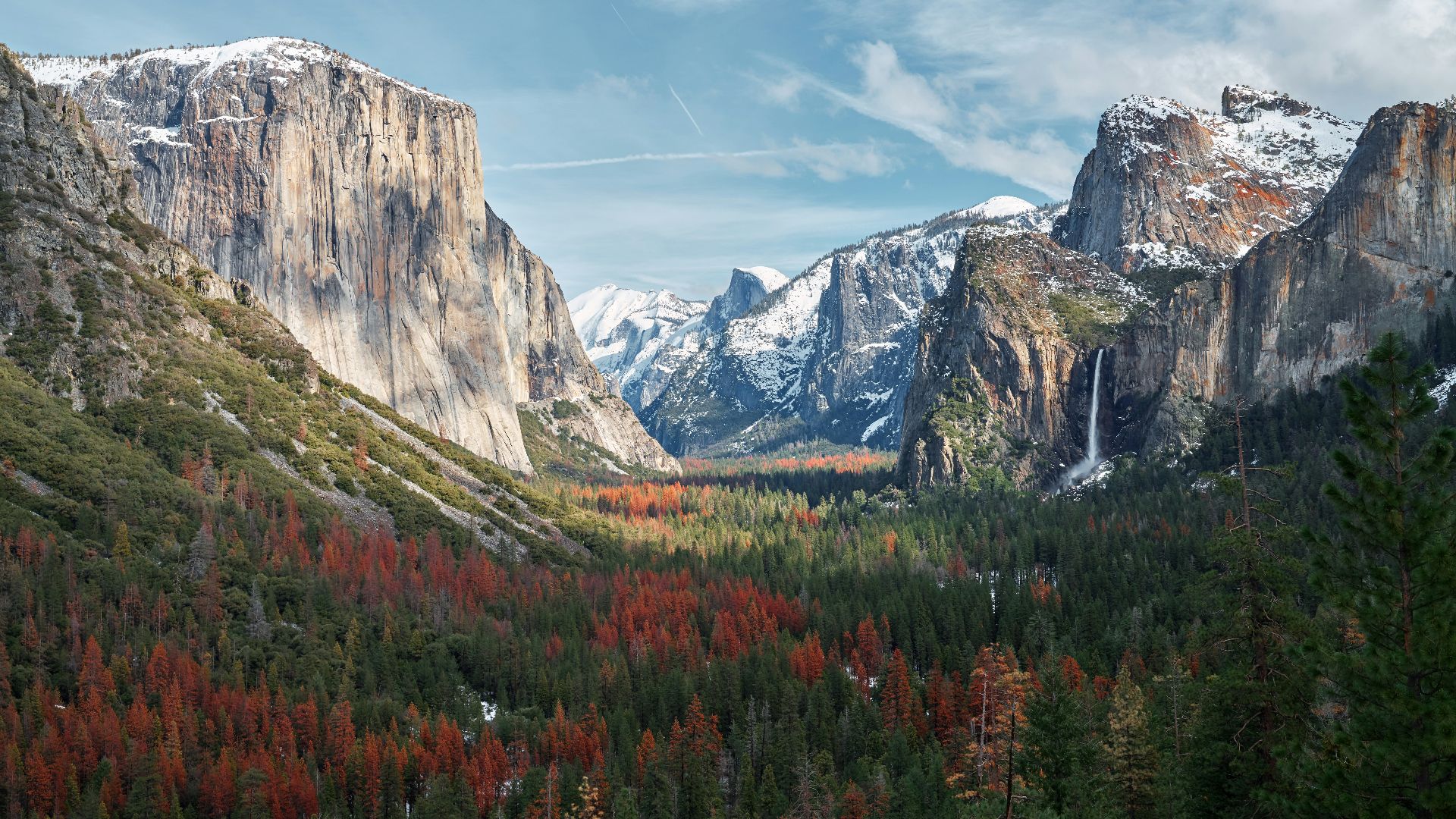 mountain surrounded by trees under cloudy sky
