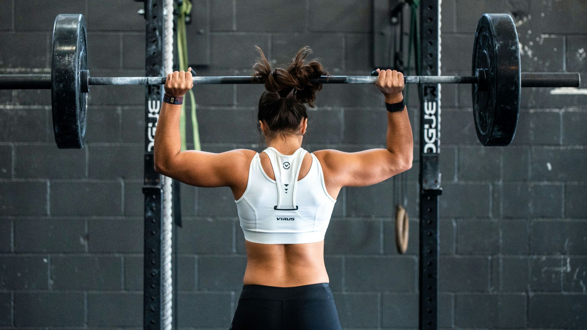 woman doing weight lifting