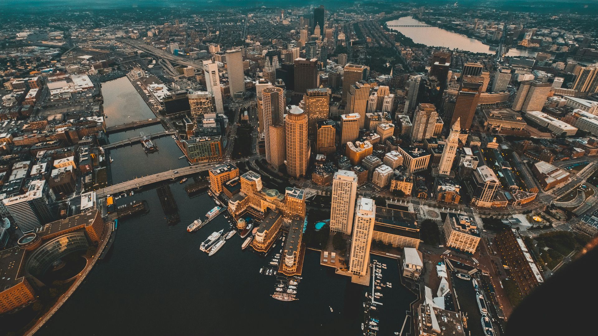 aerial view of high rise building at daytime