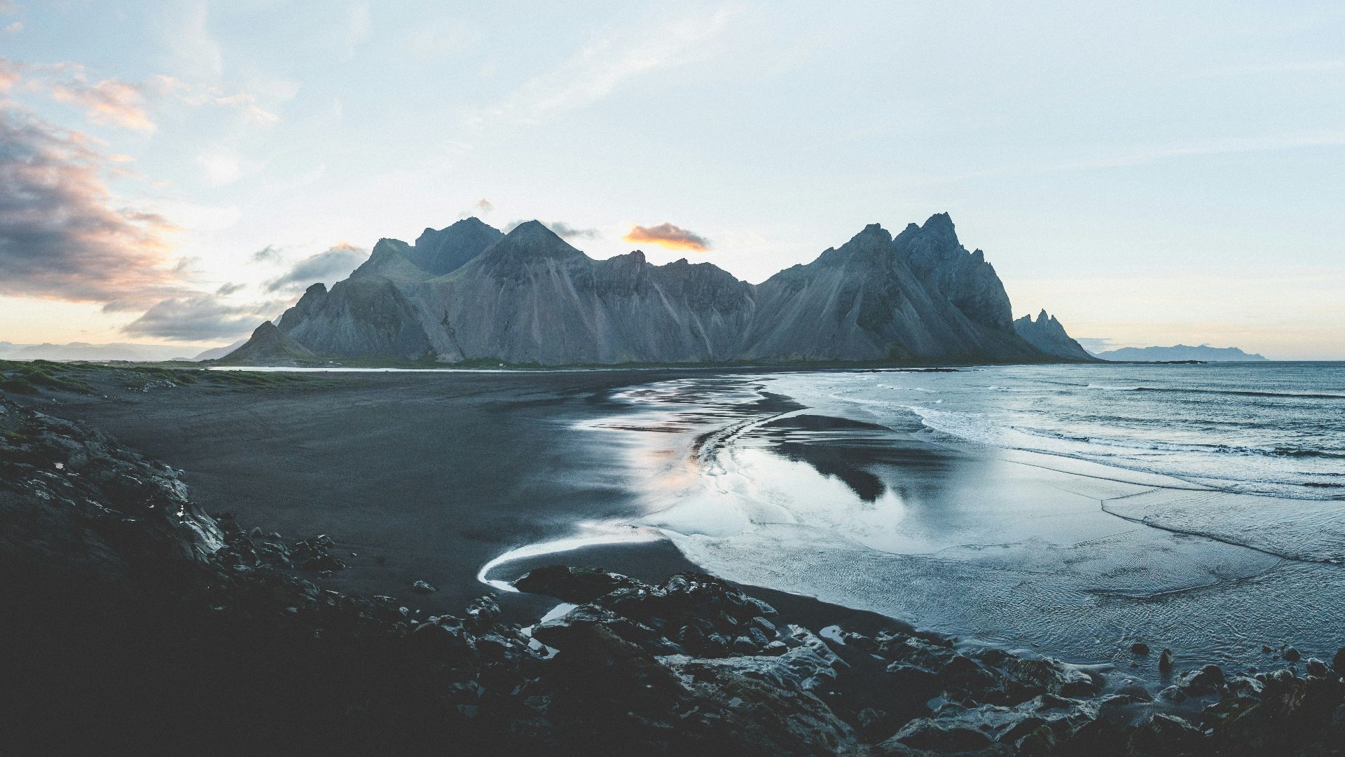 mountain terrain near body of water