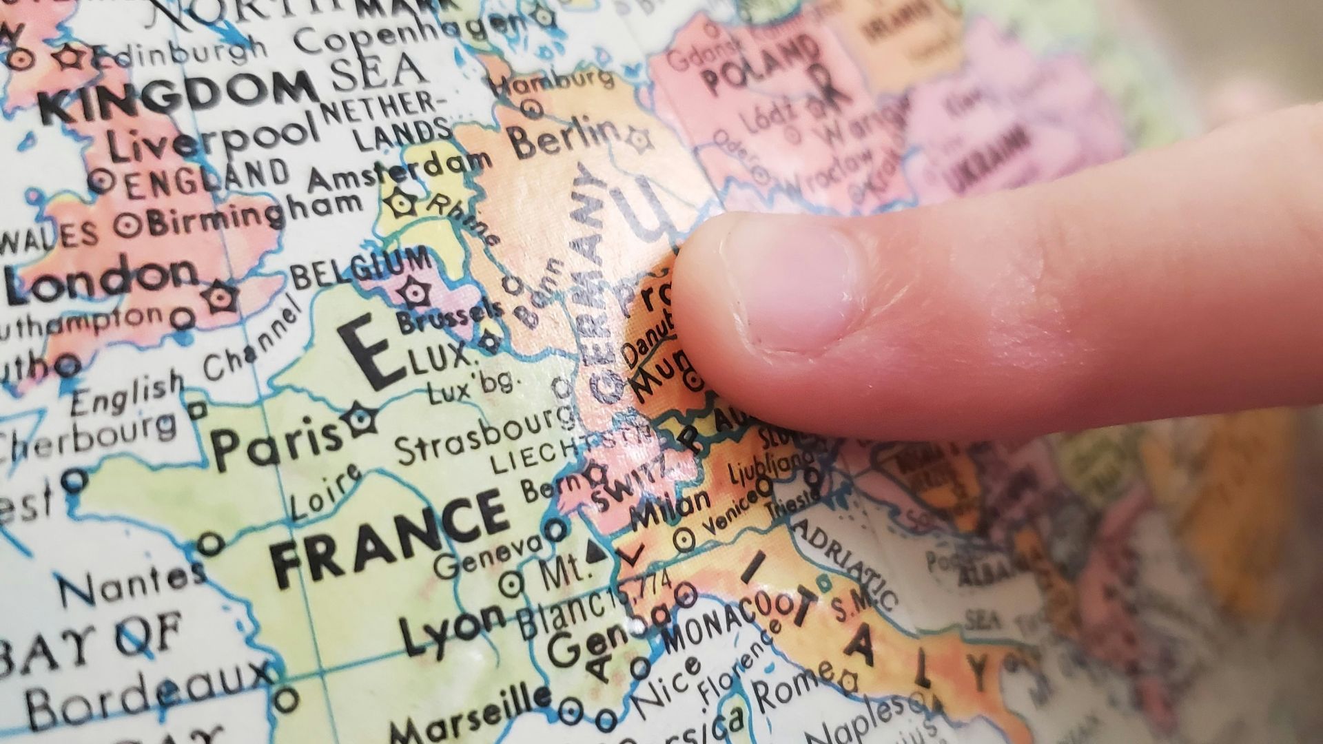 person holding white and blue map