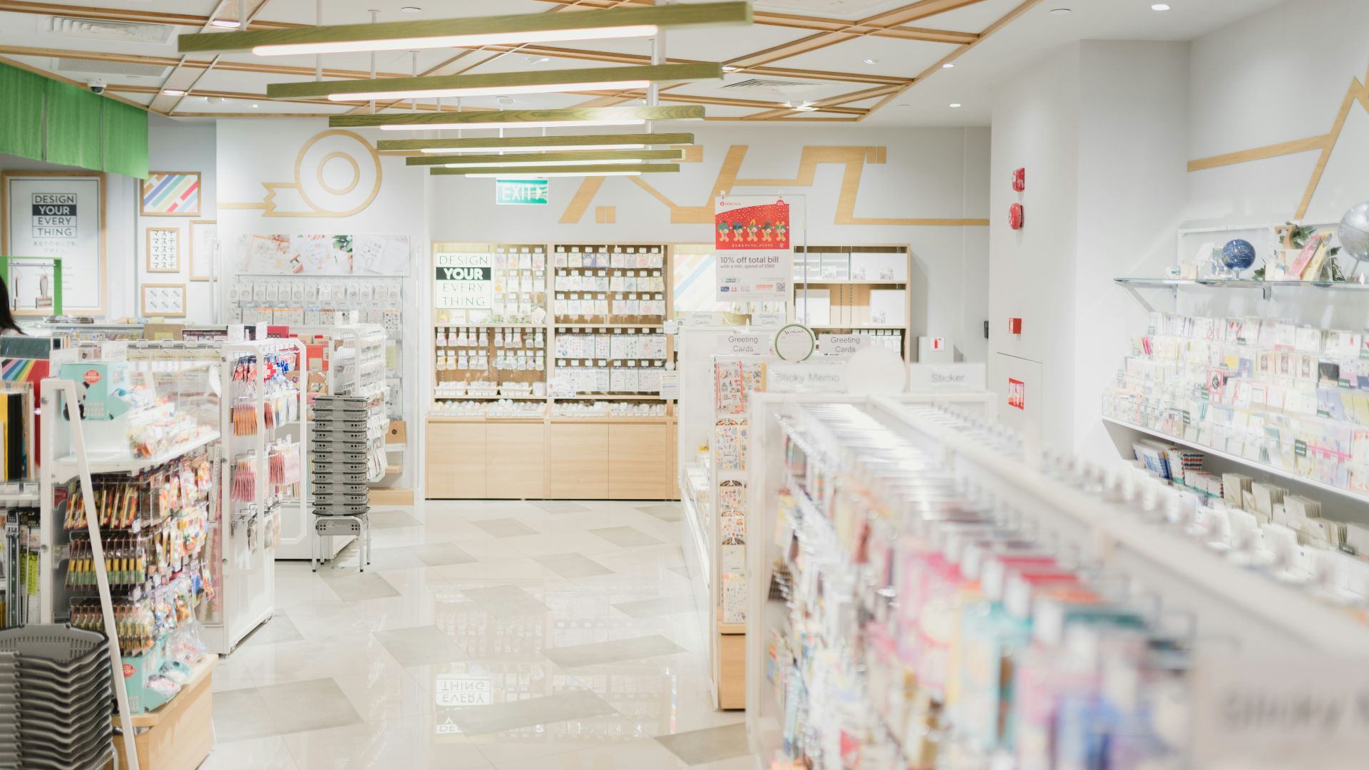 empty white painted store