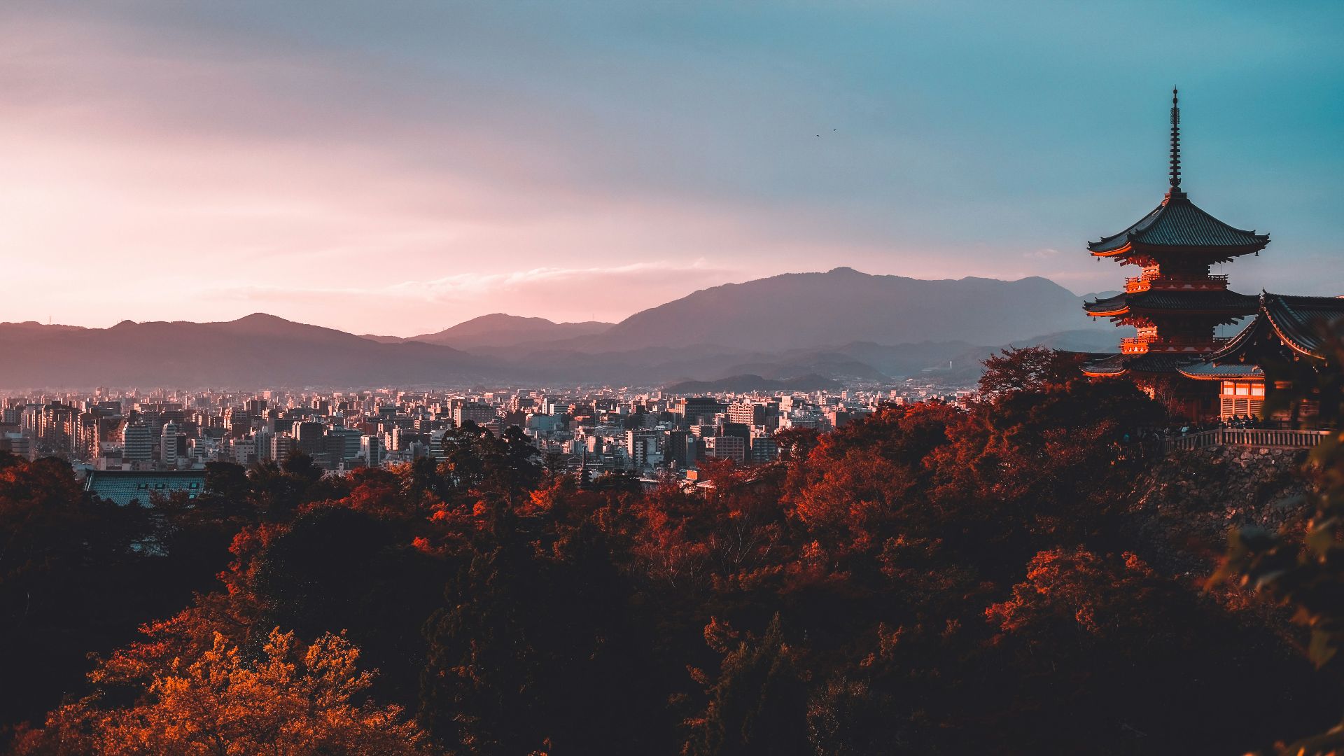 pagoda surrounded by trees