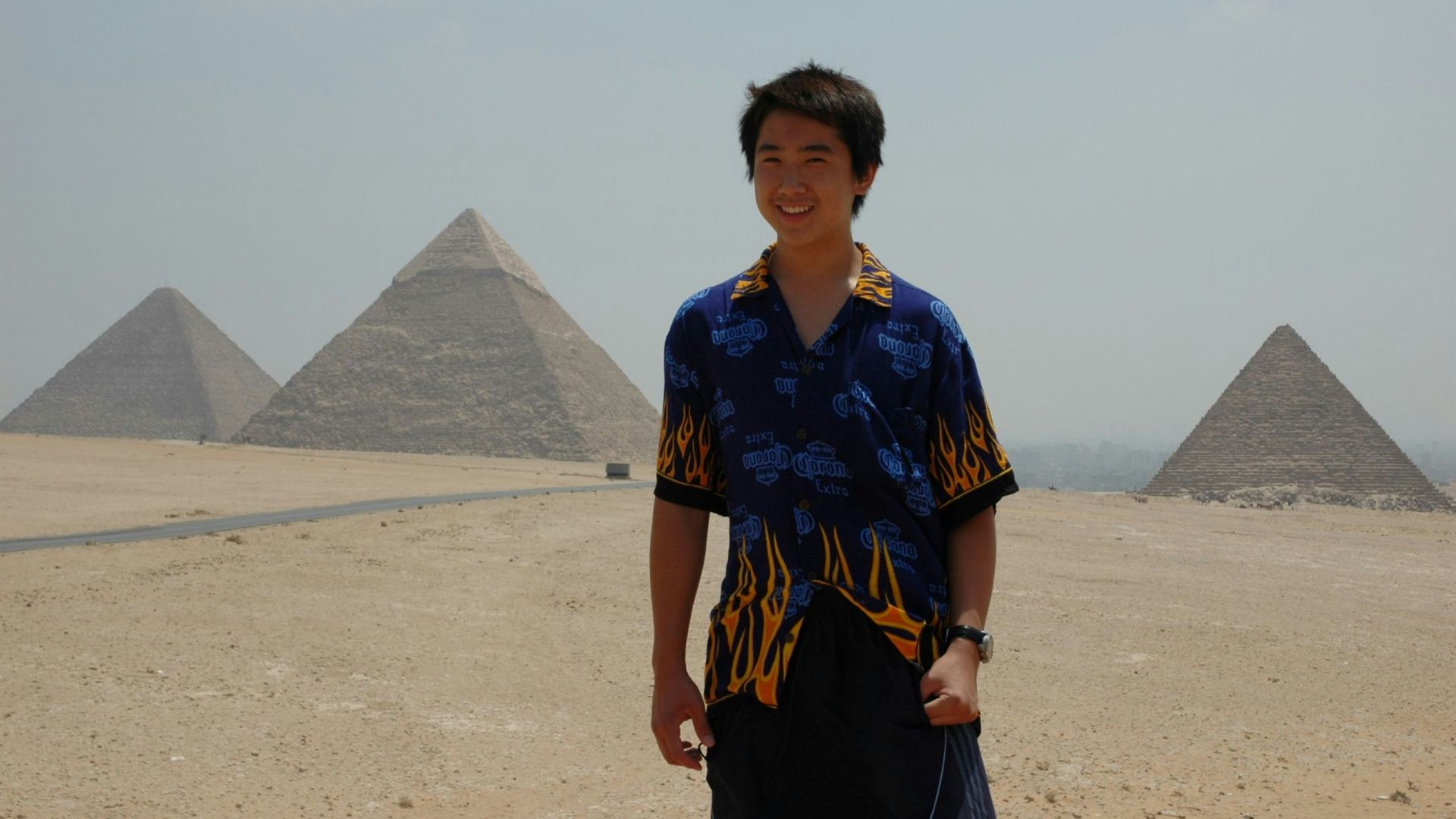 mountain on white sand