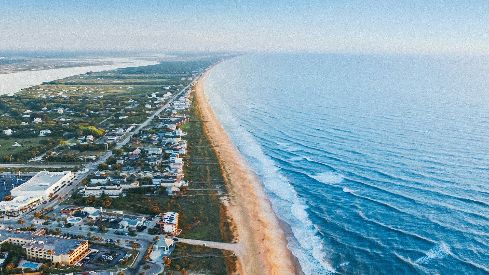 aerial photo of village