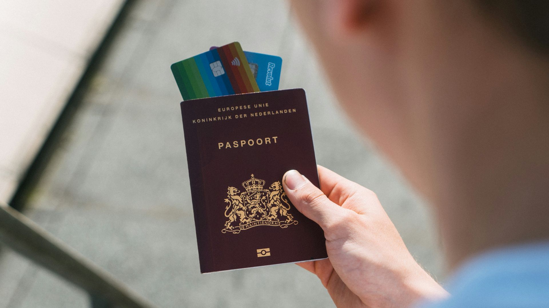 person holding black and white card