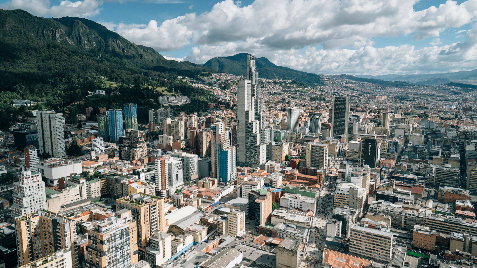 buildings near mountain