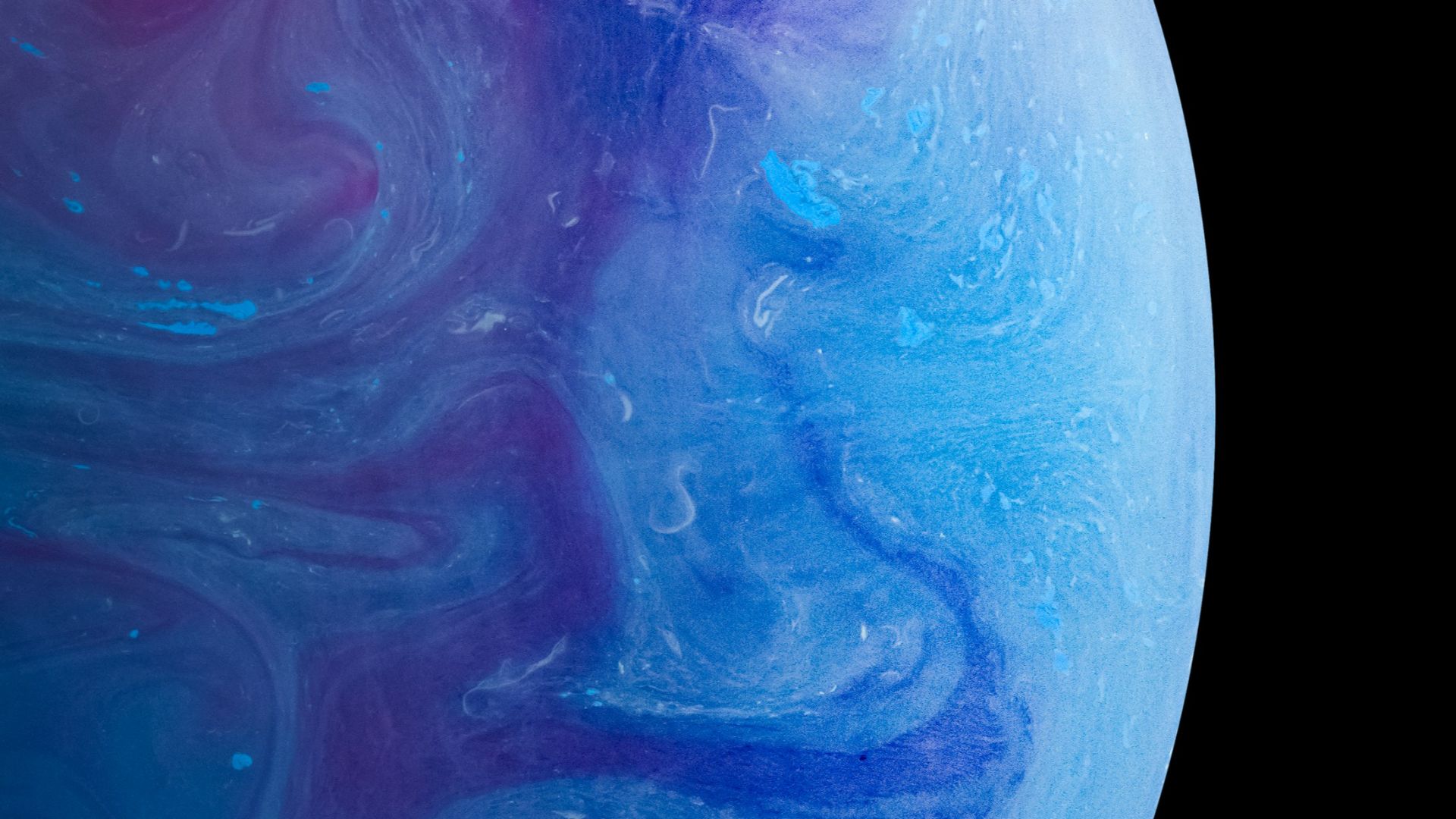 blue and white abstract painting