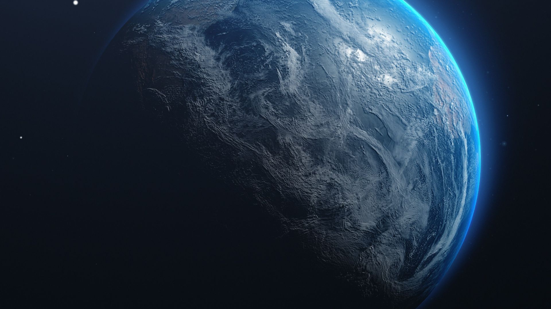 a view of the earth from space