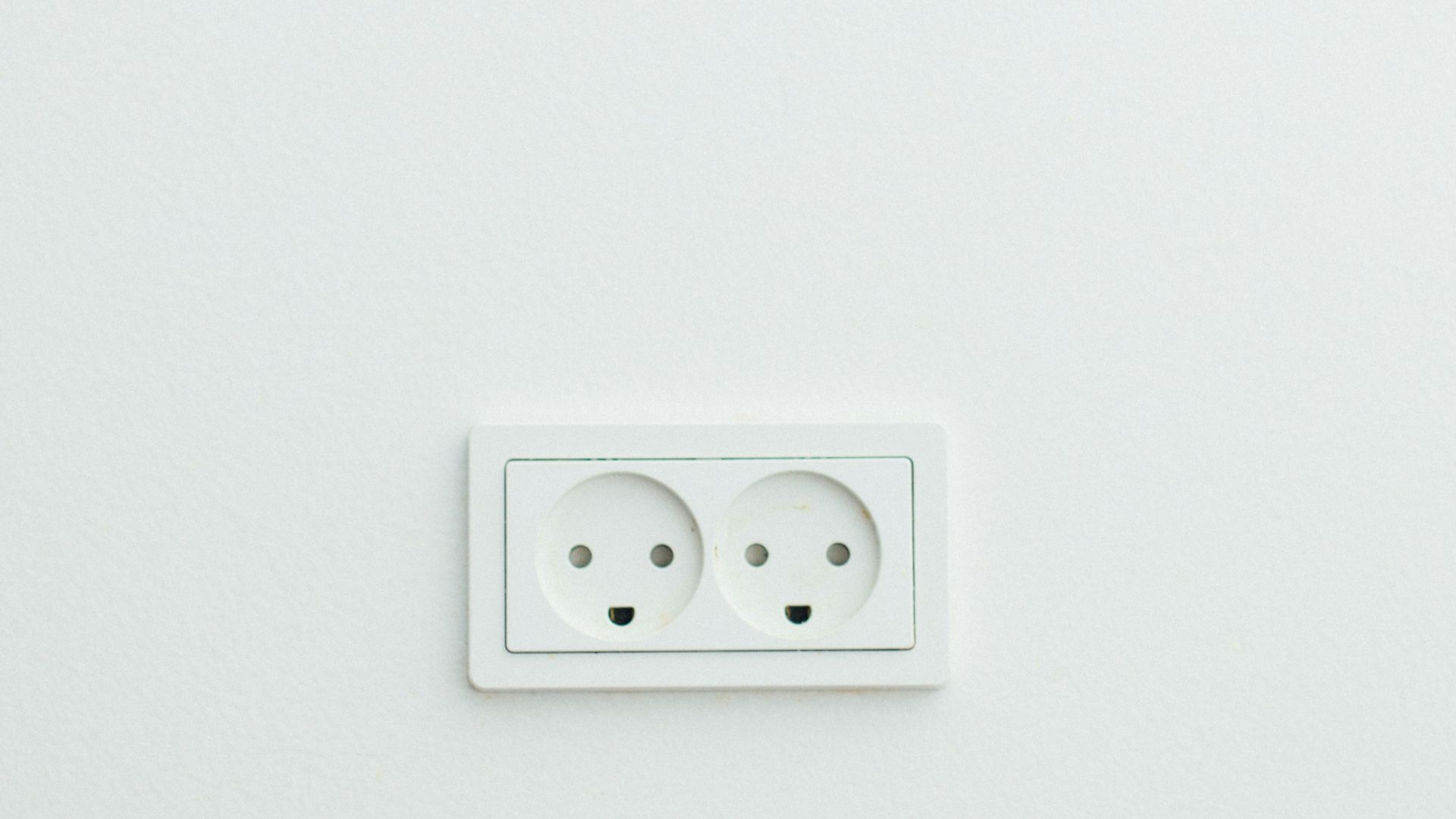 white wall plug