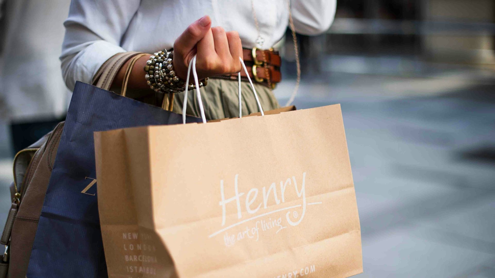 brown Henry paper bag