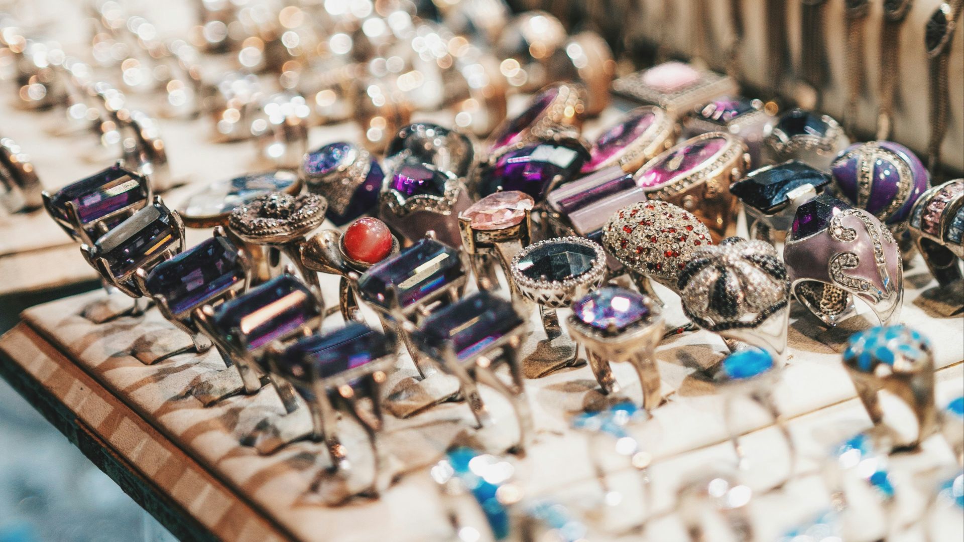 silver and blue beaded bracelets
