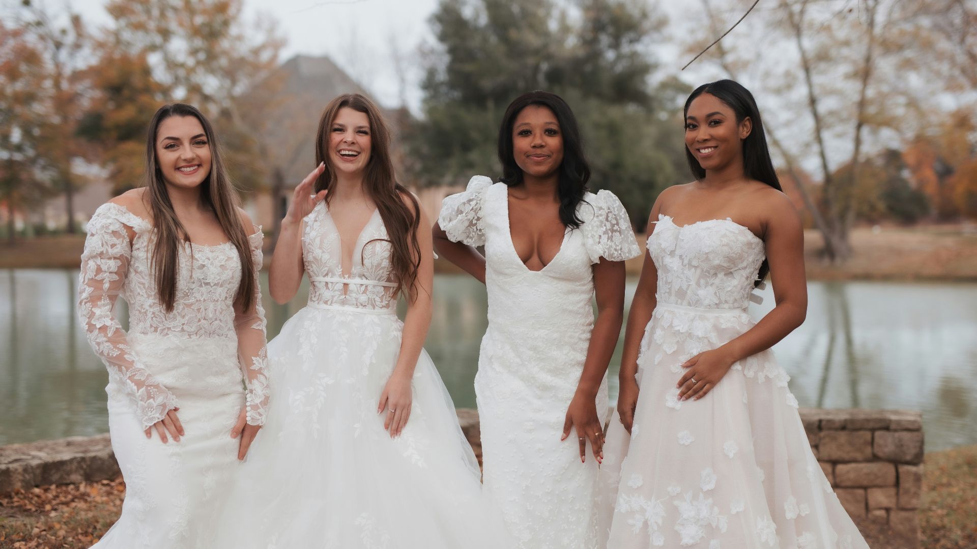 a group of women standing next to each other