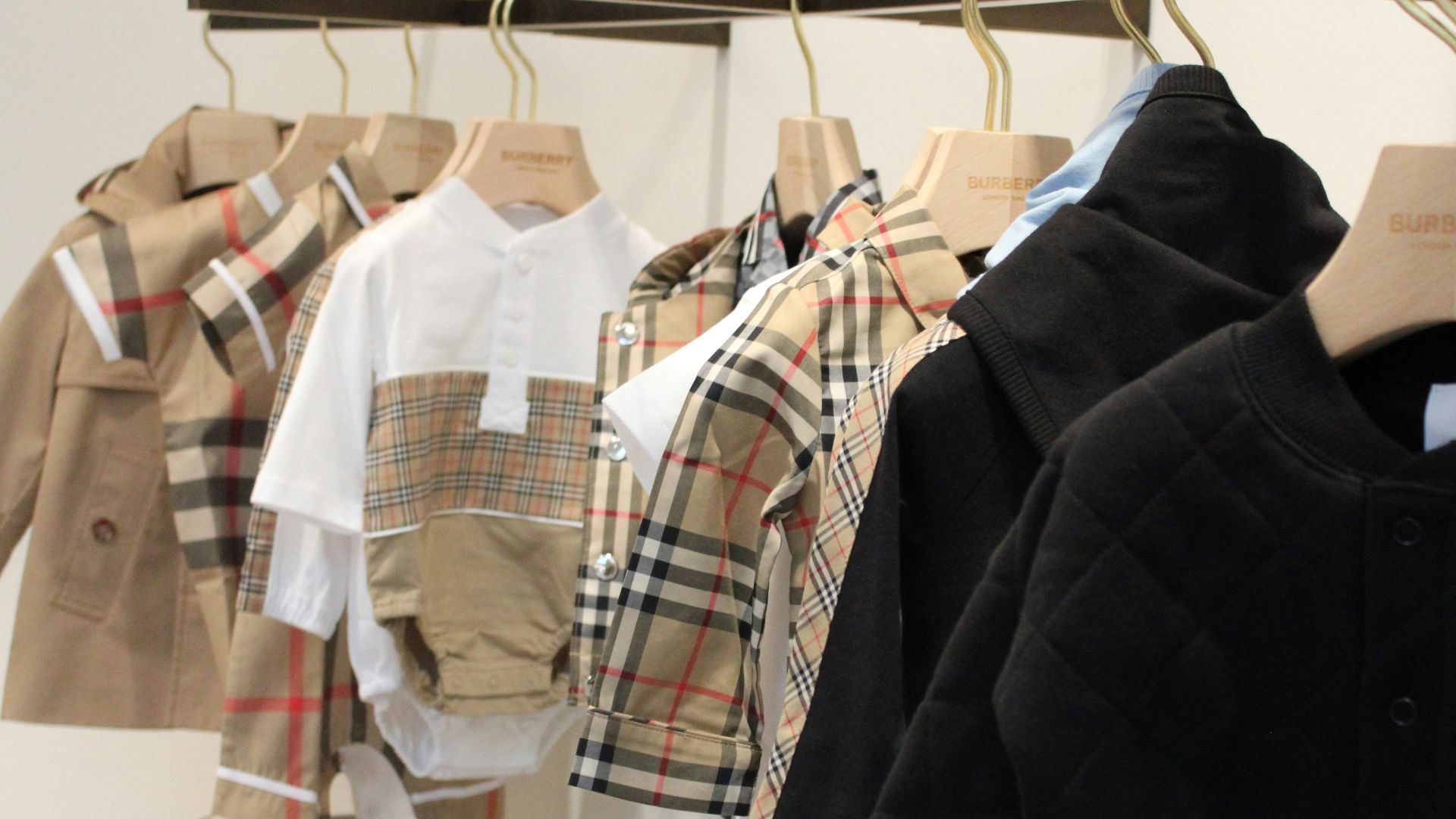 a closet full of clothes