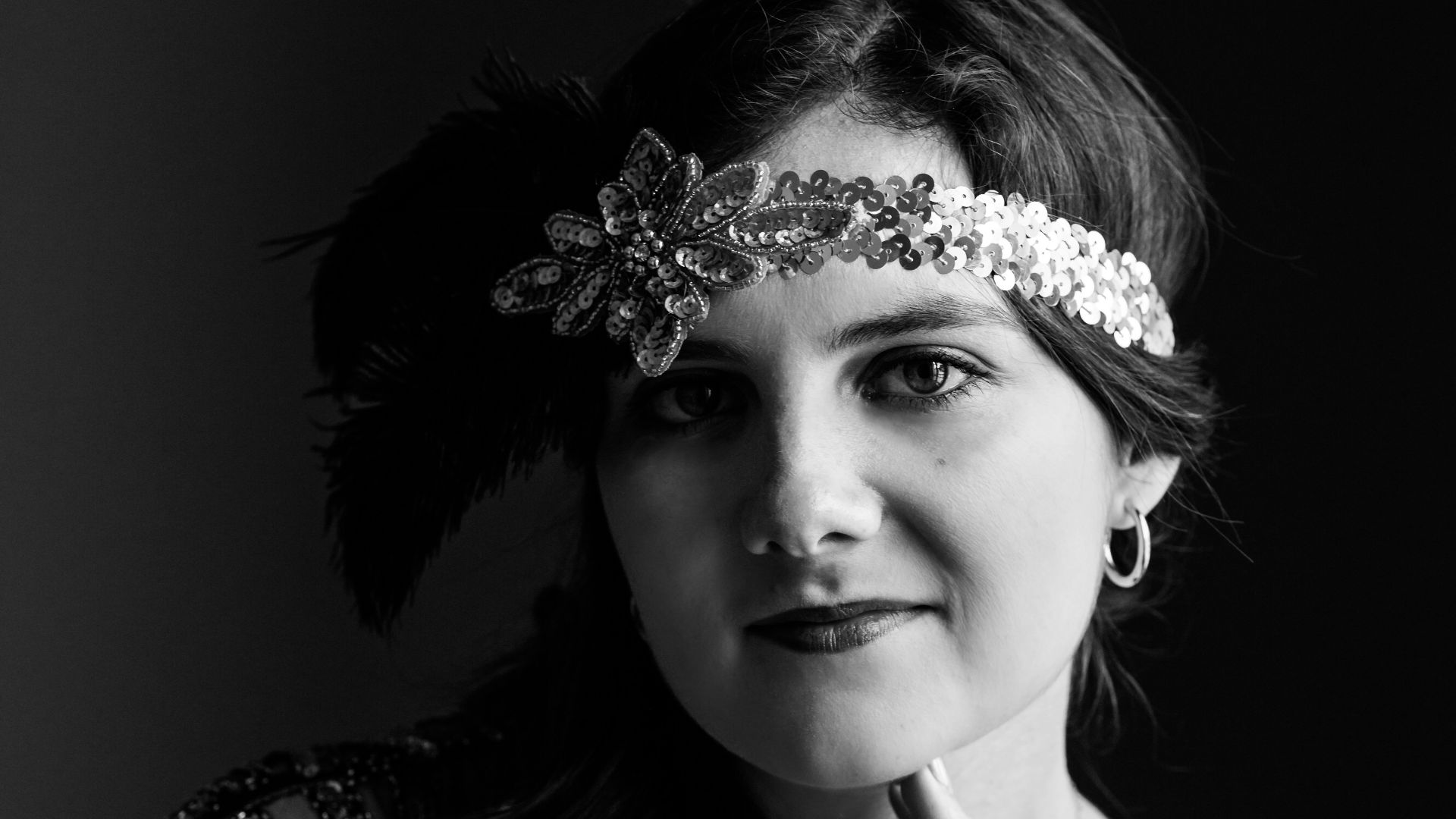 a woman with a flower crown