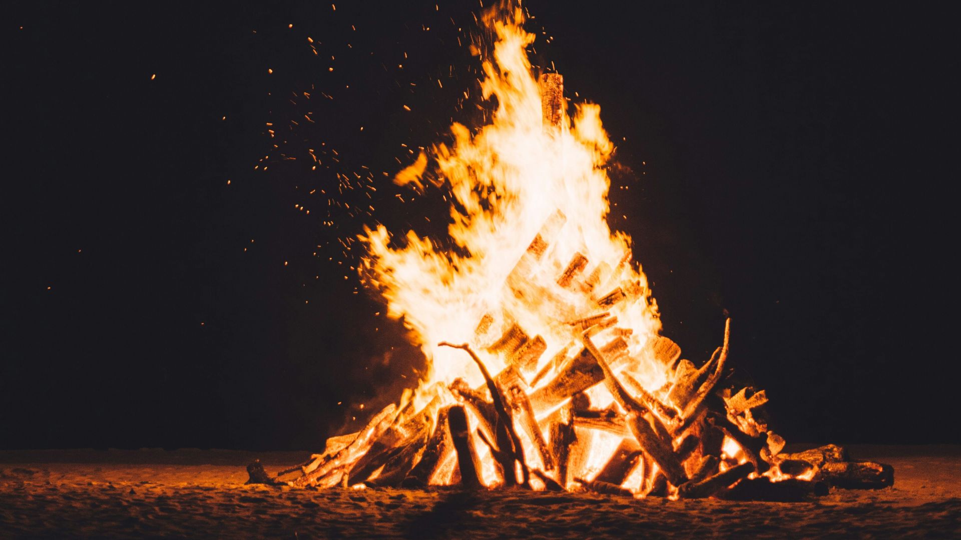 photography of burning camp fire
